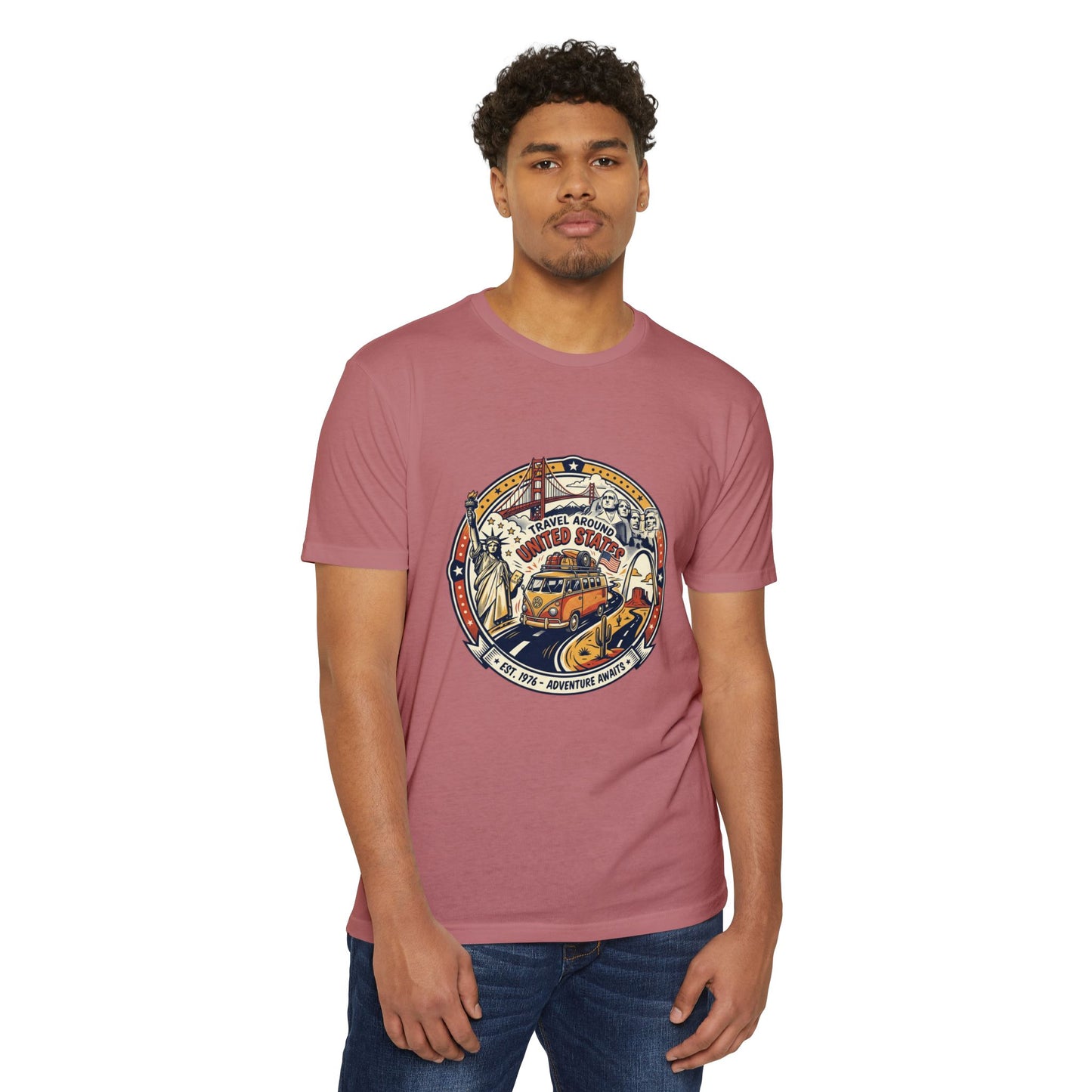 Vintage 'Travel Around the World' Road Trip T-Shirt