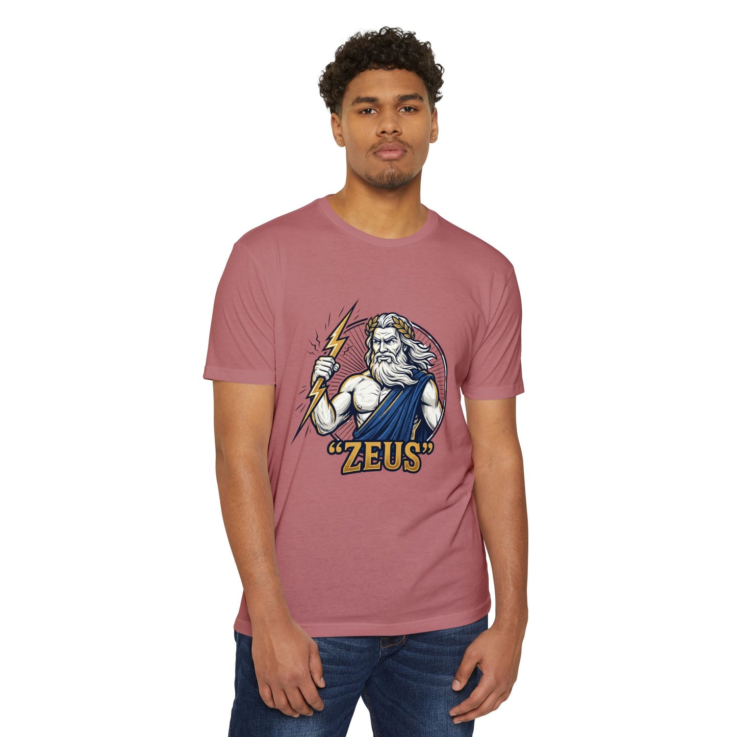 Zeus Lightning Graphic T‑Shirt — Mythology Greek God Tee