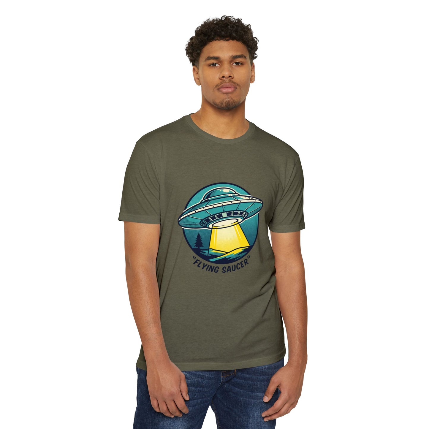 Retro Flying Saucer UFO T-Shirt — Vintage Space Graphic Tee