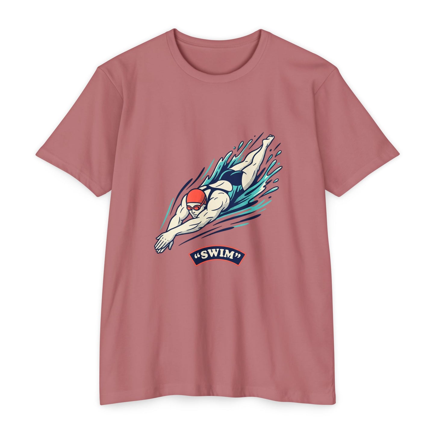 Swimmer Dive T-Shirt — "Swim" Graphic Athletic Tee