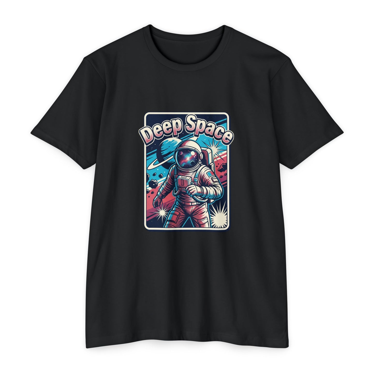 Deep Space Astronaut T-Shirt — Retro Space Exploration Tee