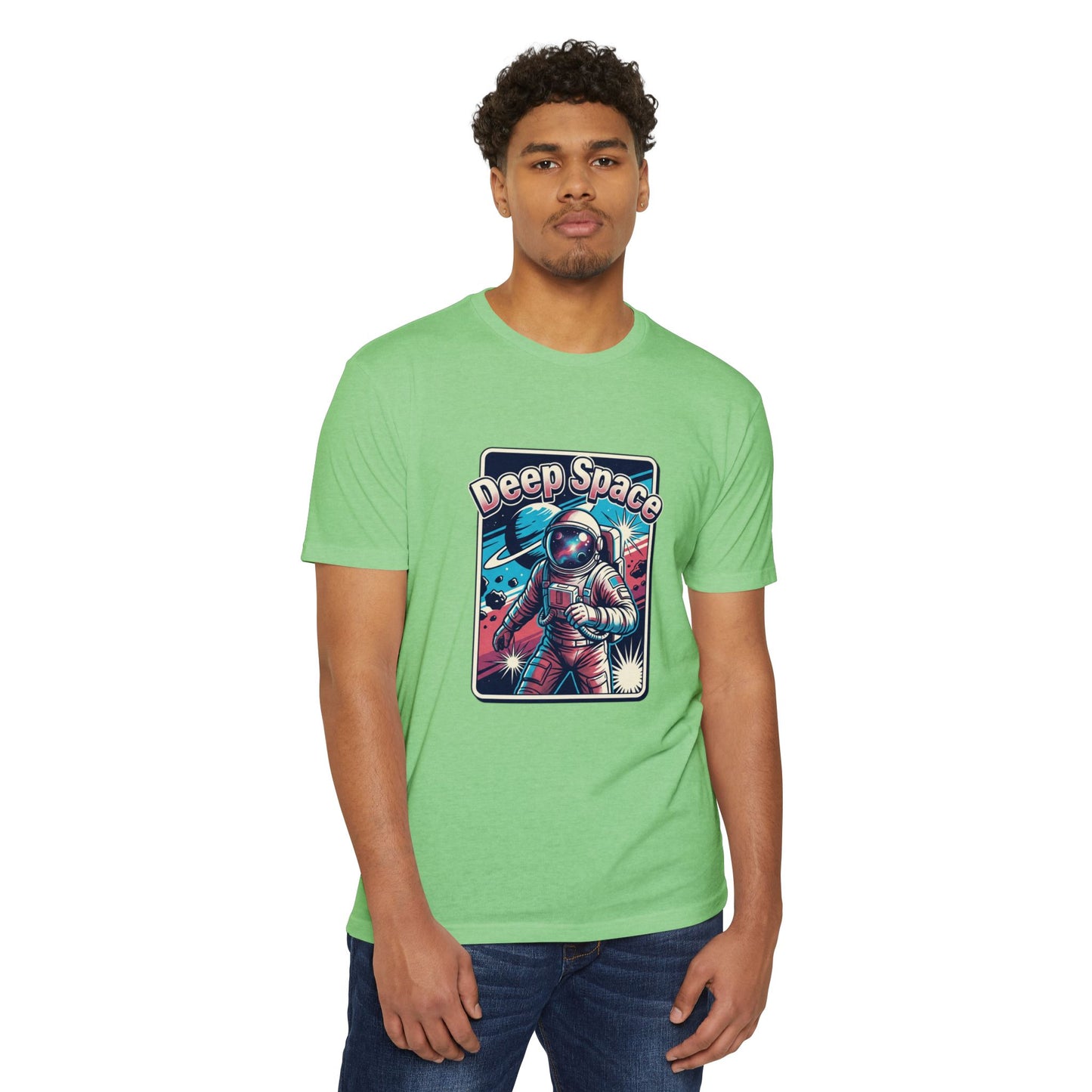 Deep Space Astronaut T-Shirt — Retro Space Exploration Tee
