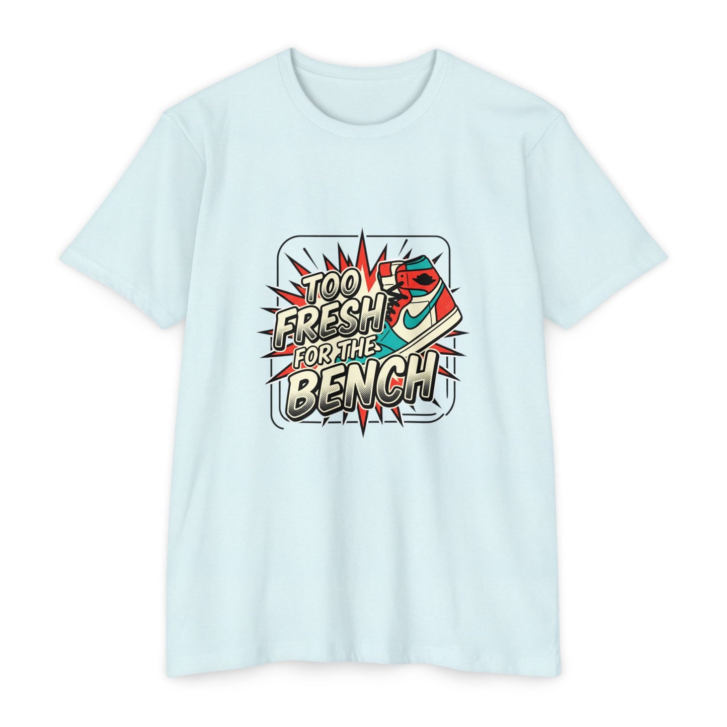 Too Fresh For The Bench Retro Sneaker T-Shirt