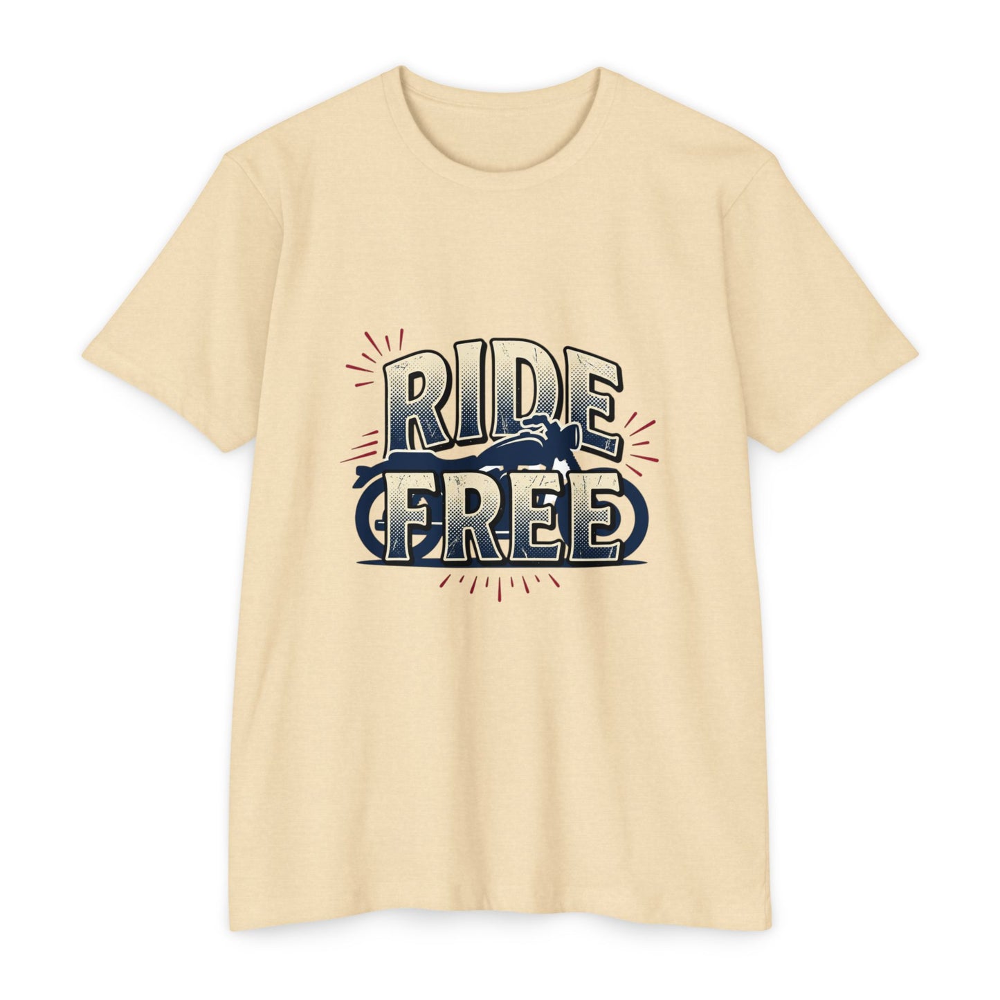 Ride Free Motorcycle T-Shirt — Vintage Biker Graphic Tee