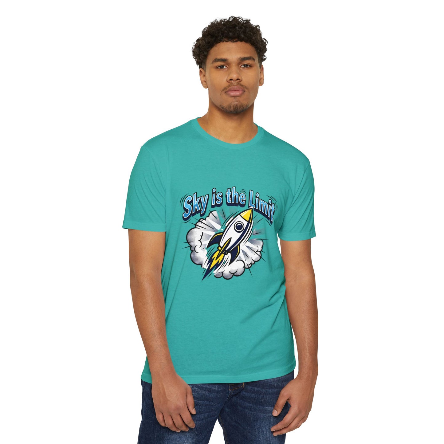 Sky Is the Limit Rocket T-Shirt — Inspirational Graphic Tee