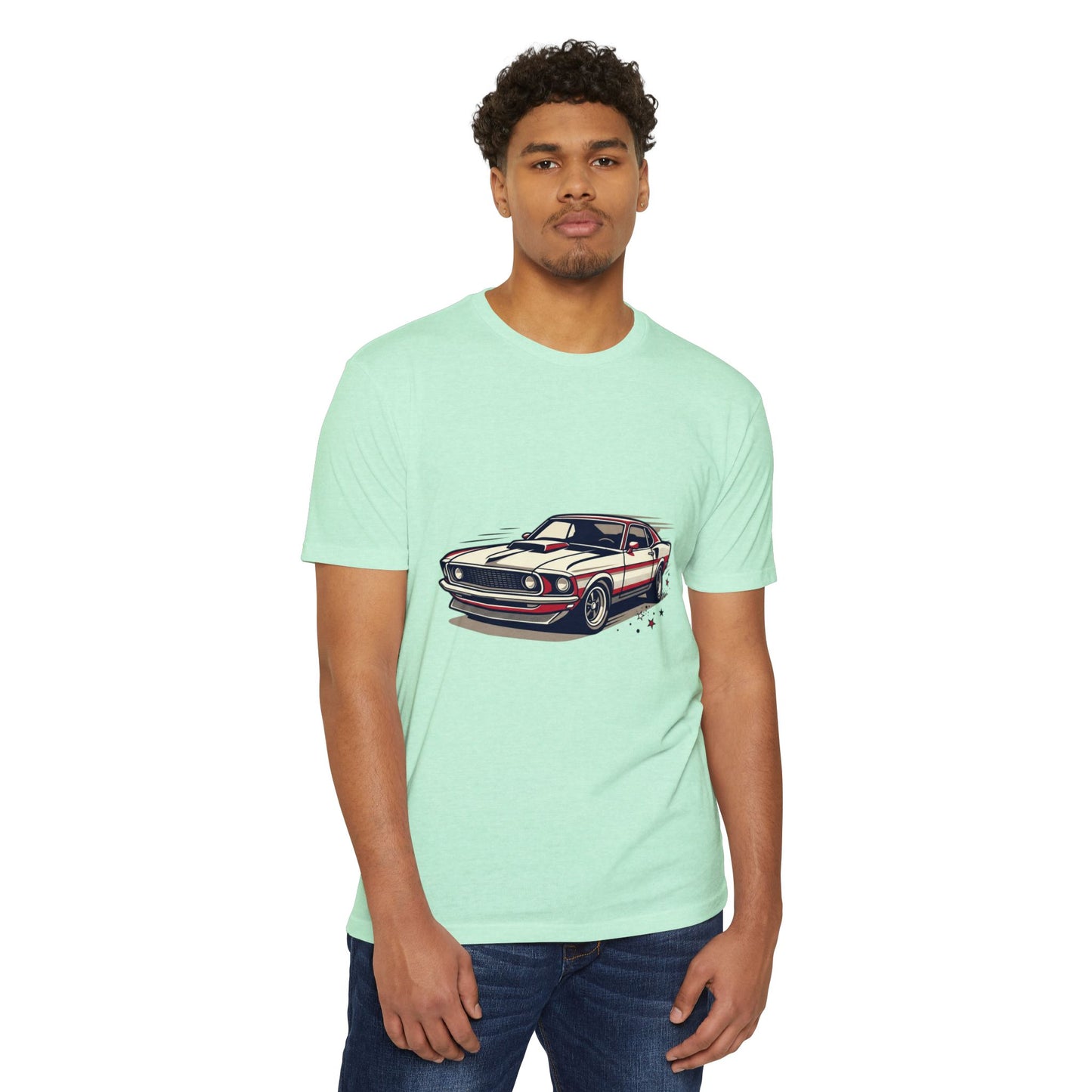 Classic Muscle Car T-Shirt — Retro Racing Illustration Tee