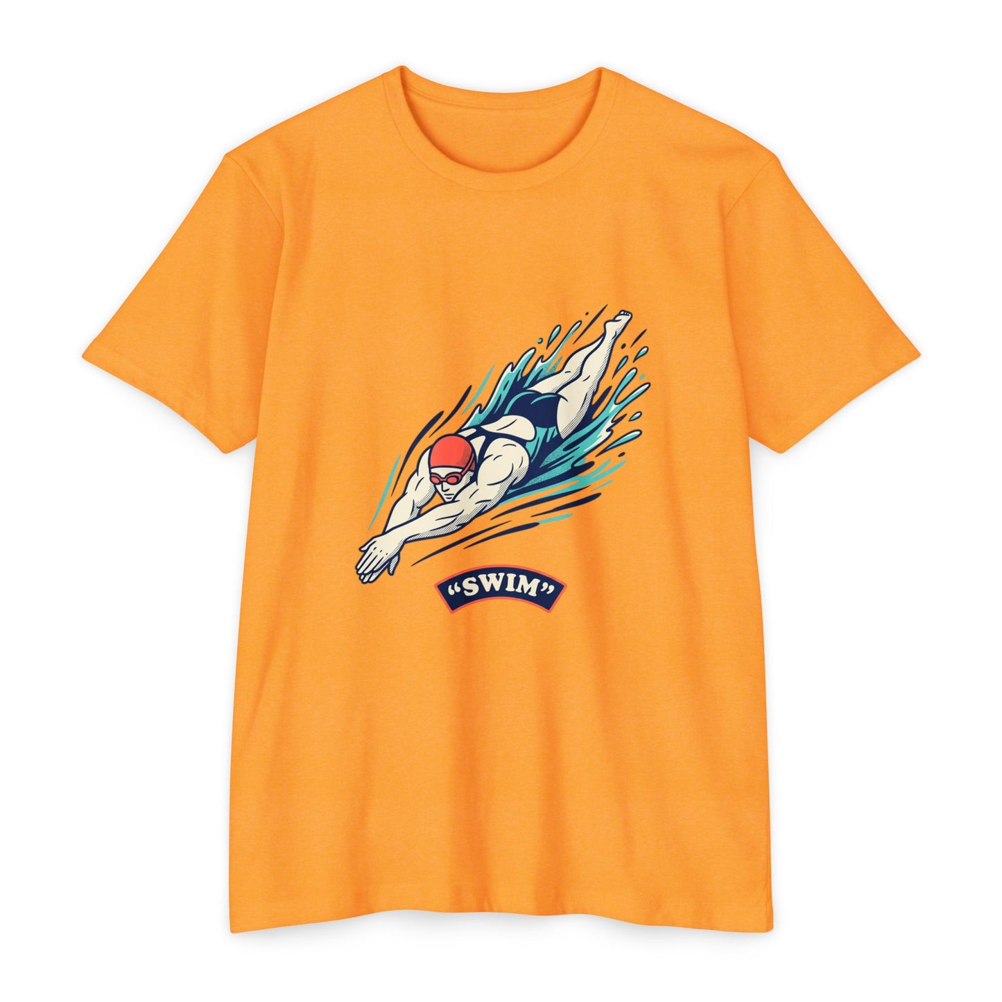 Swimmer Dive T-Shirt — "Swim" Graphic Athletic Tee