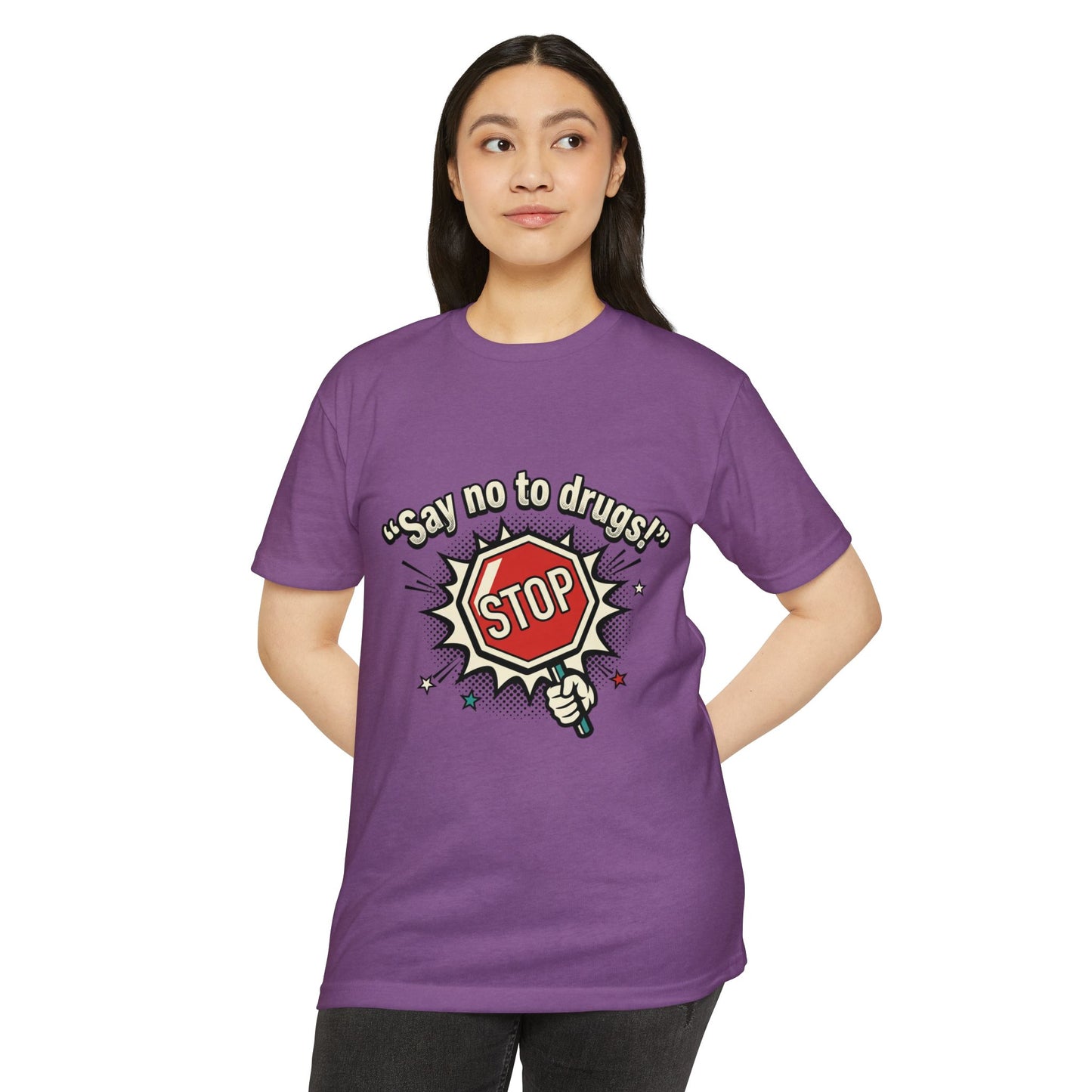 Say No to Drugs Stop Sign T-Shirt