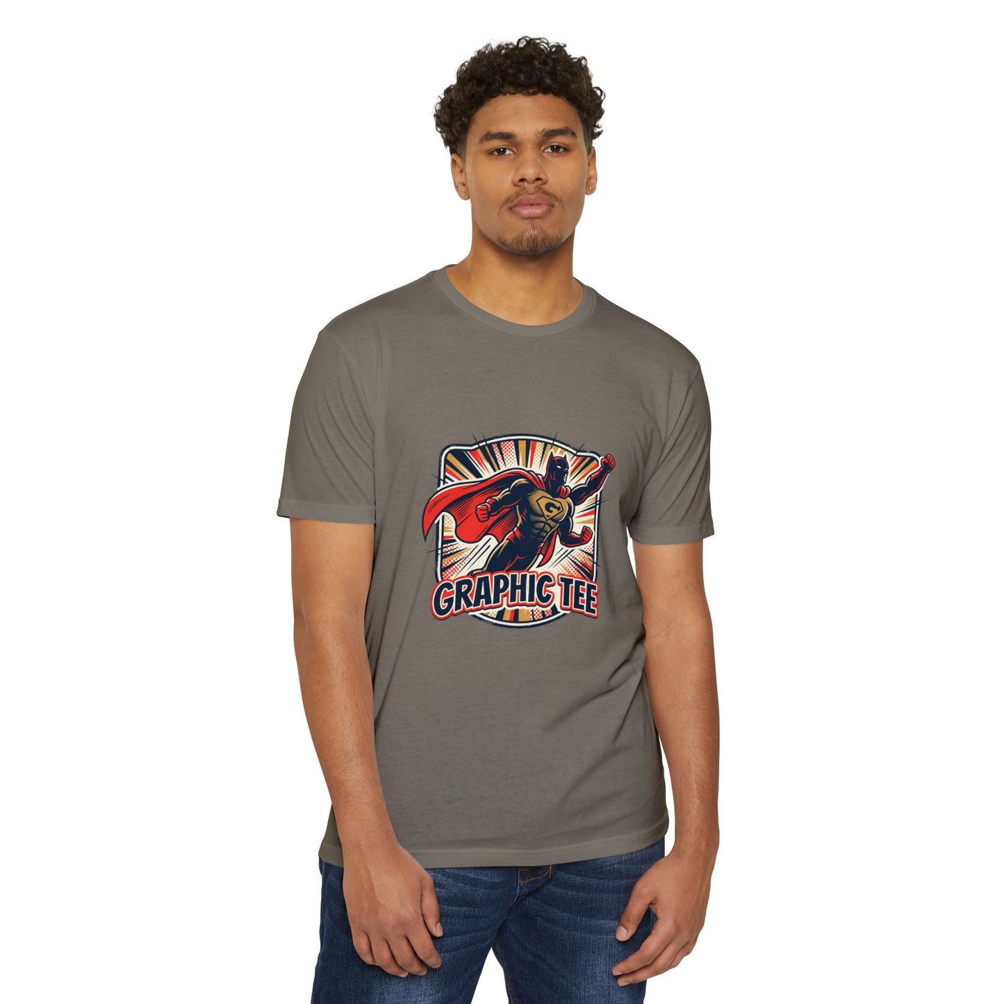 Retro Superhero Graphic Tee — Vintage Comic T-Shirt