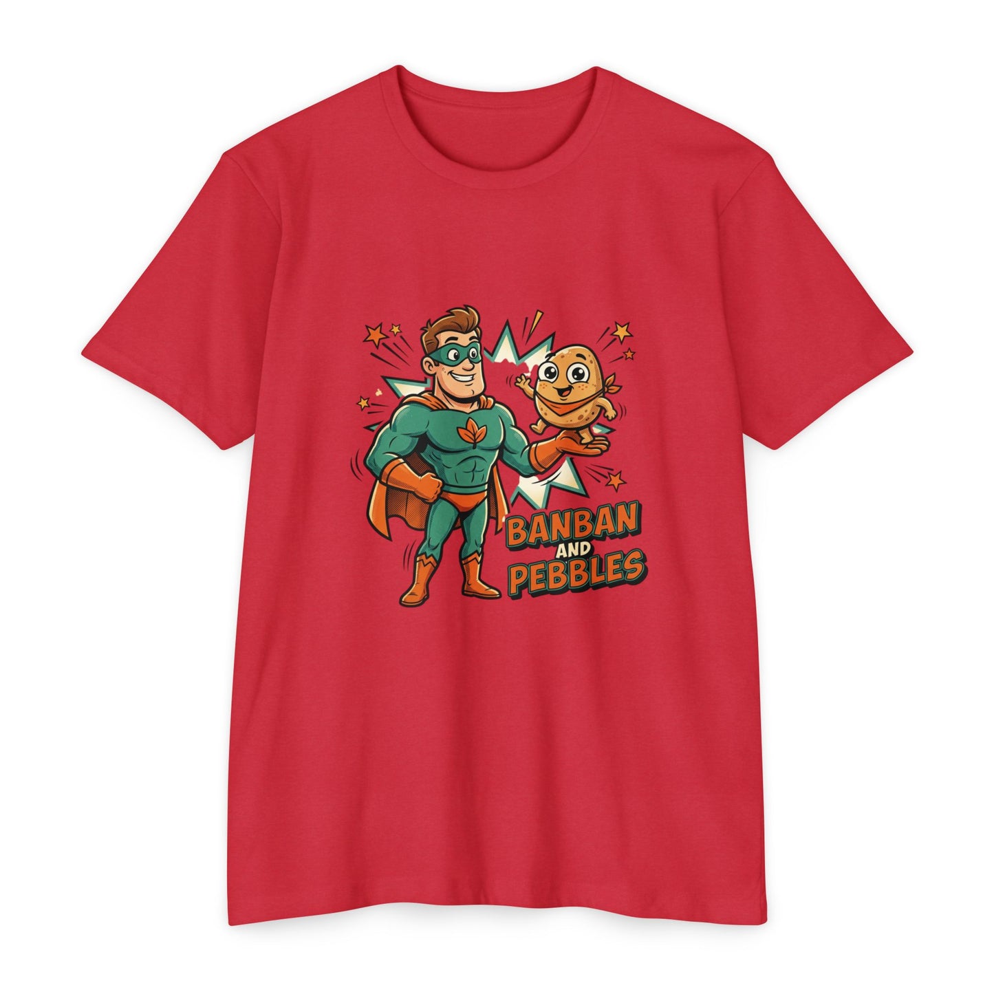 Banban and Pebbles Superhero Kids T-Shirt