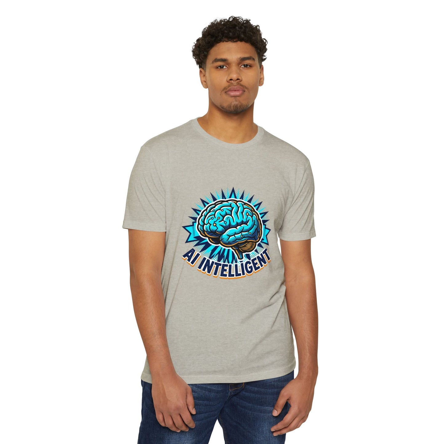 AI Intelligent Brain Graphic T-Shirt — Futuristic Tech Design for AI Enthusiasts