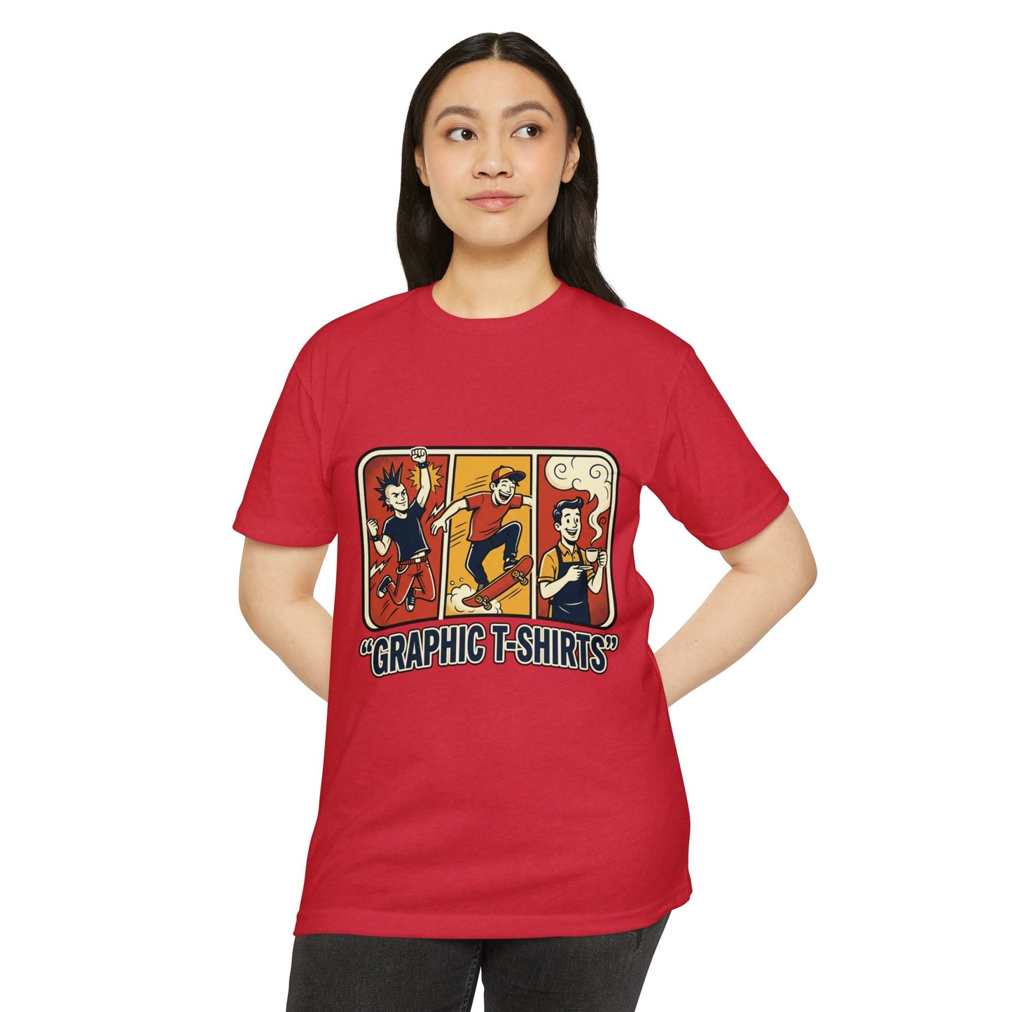 Retro Skateboard Graphic T-Shirt — Vintage Cartoon Skate Tee