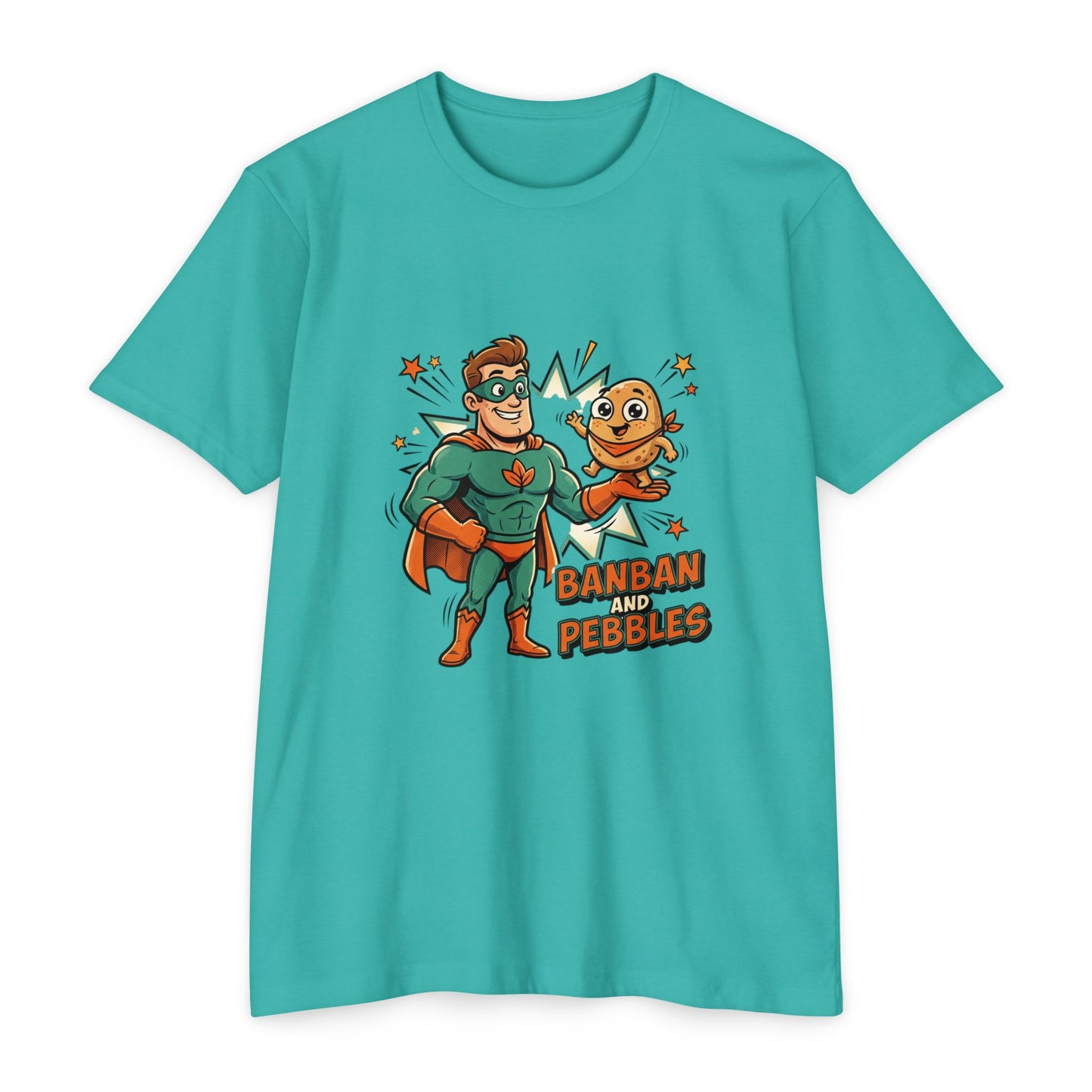 Banban and Pebbles Superhero Kids T-Shirt