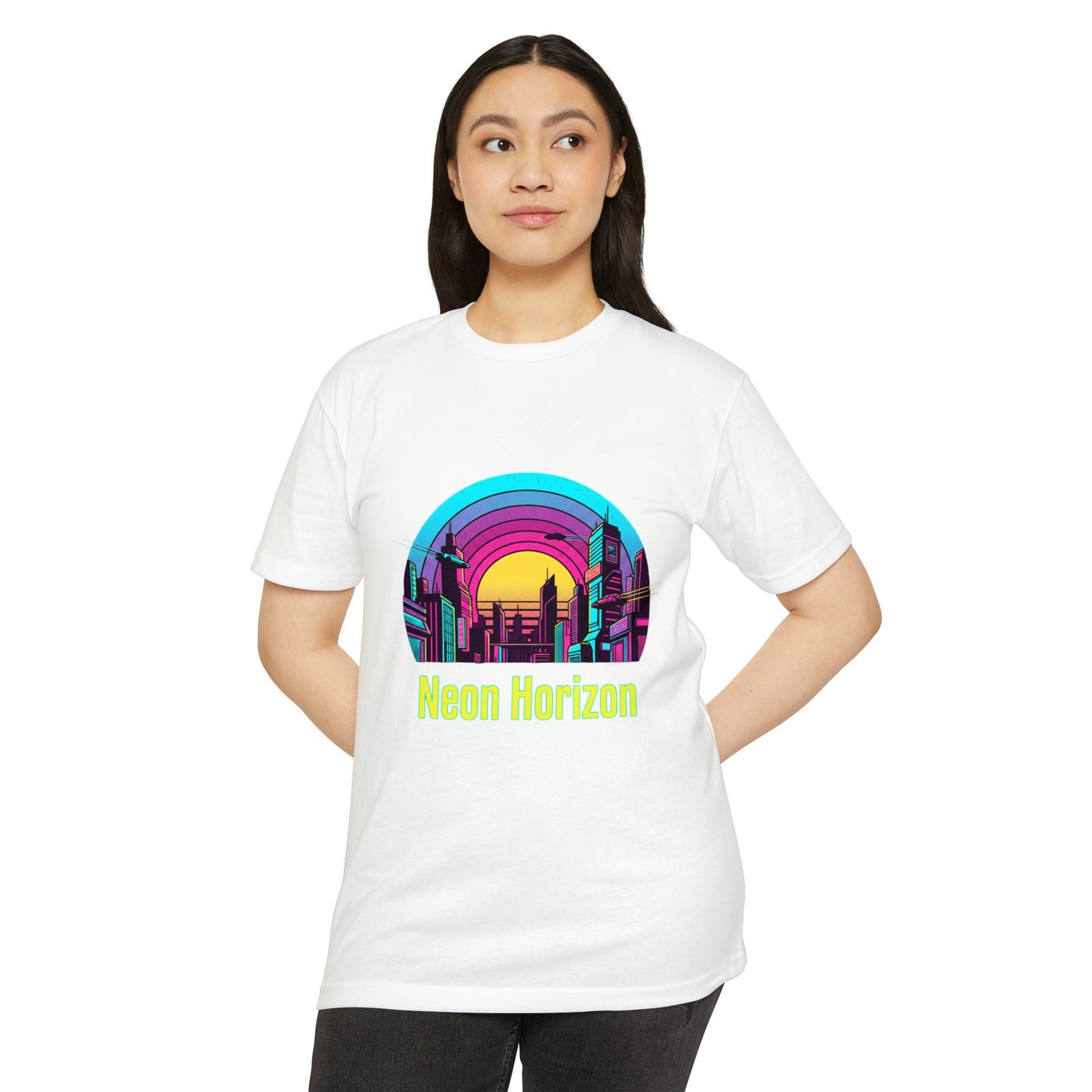 Neon Horizon Retro City T-Shirt