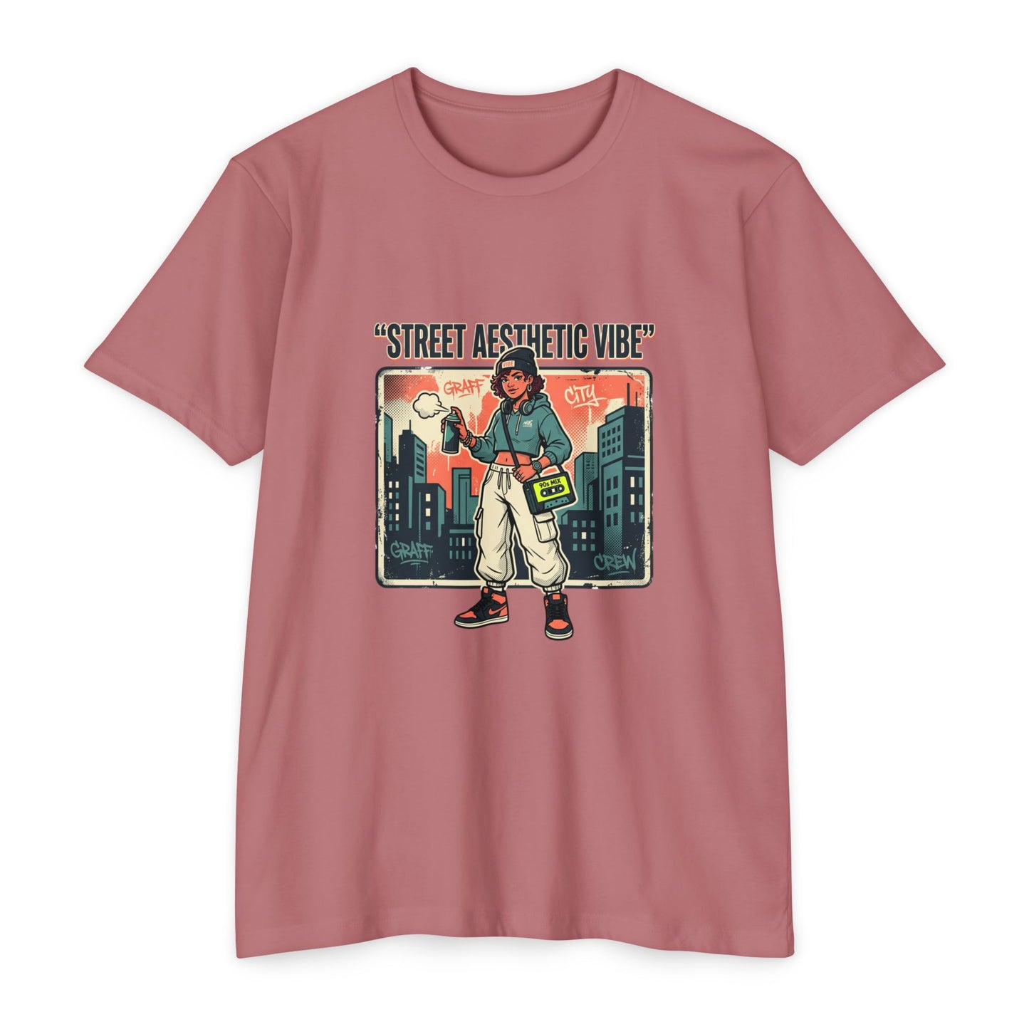 Street Aesthetic Vibe Graphic T-Shirt — Urban Skatewear Tee