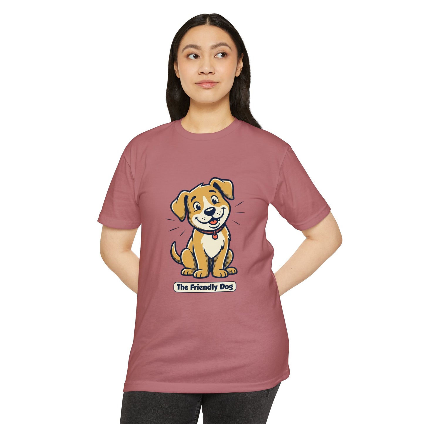 Friendly Dog T-Shirt – Cute Cartoon Puppy "The Friendly Dog" Tee