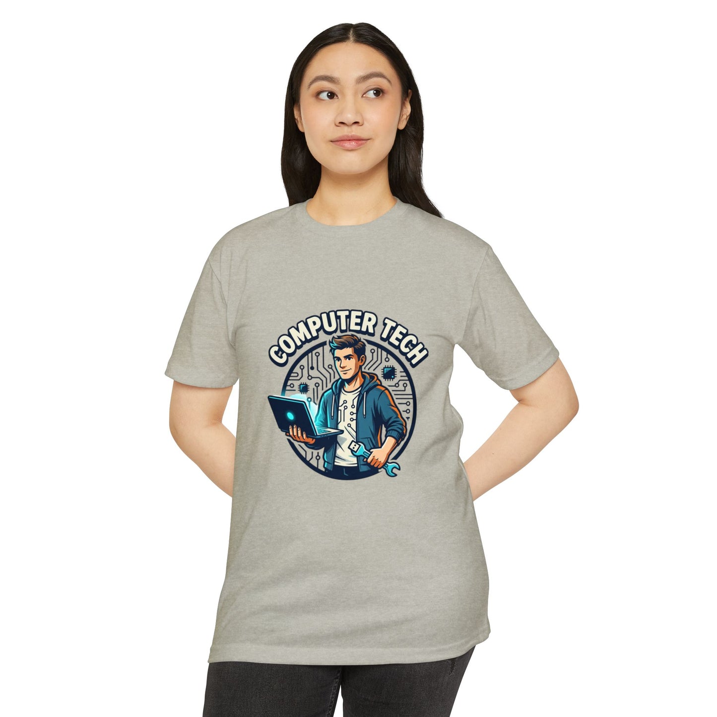 Computer Tech T-Shirt — Retro IT Technician Graphic Tee