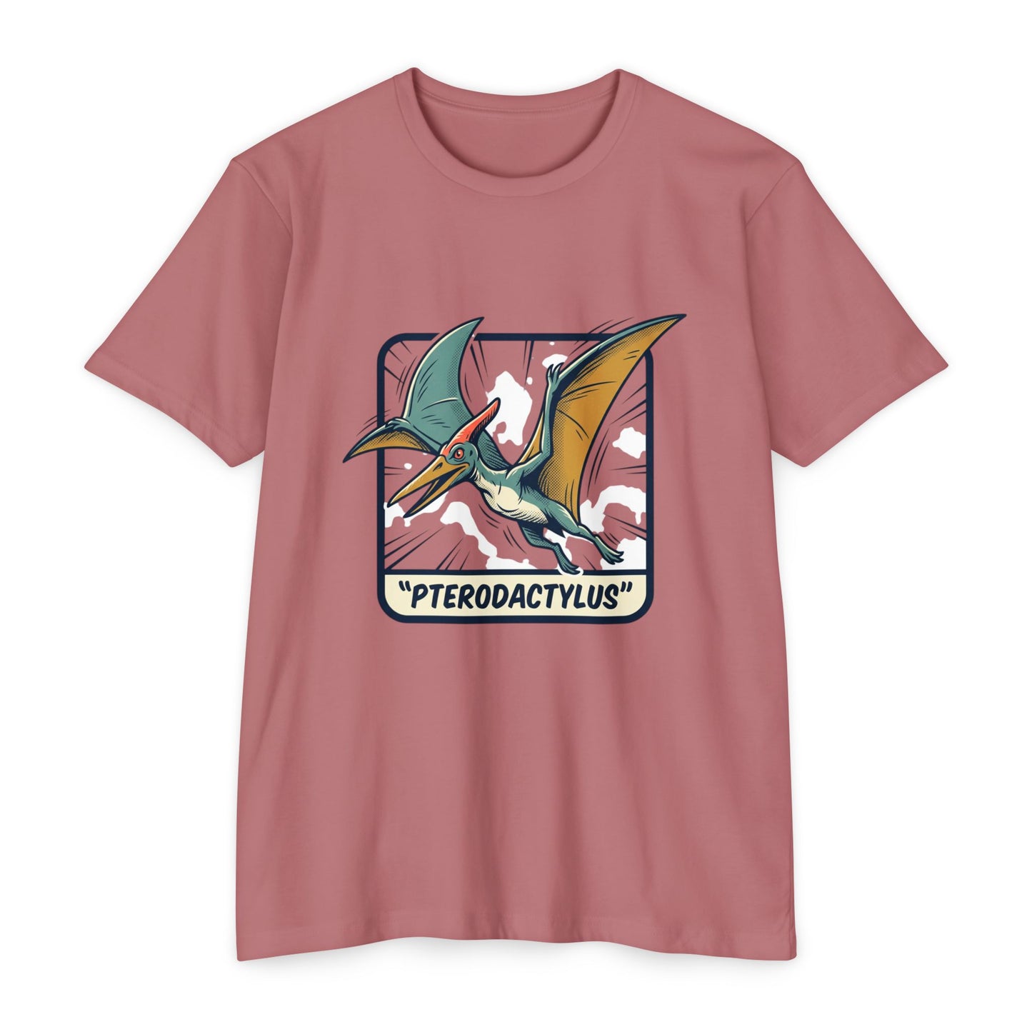 Vintage Pterodactylus Dino T-Shirt — Retro Dinosaur Graphic Tee