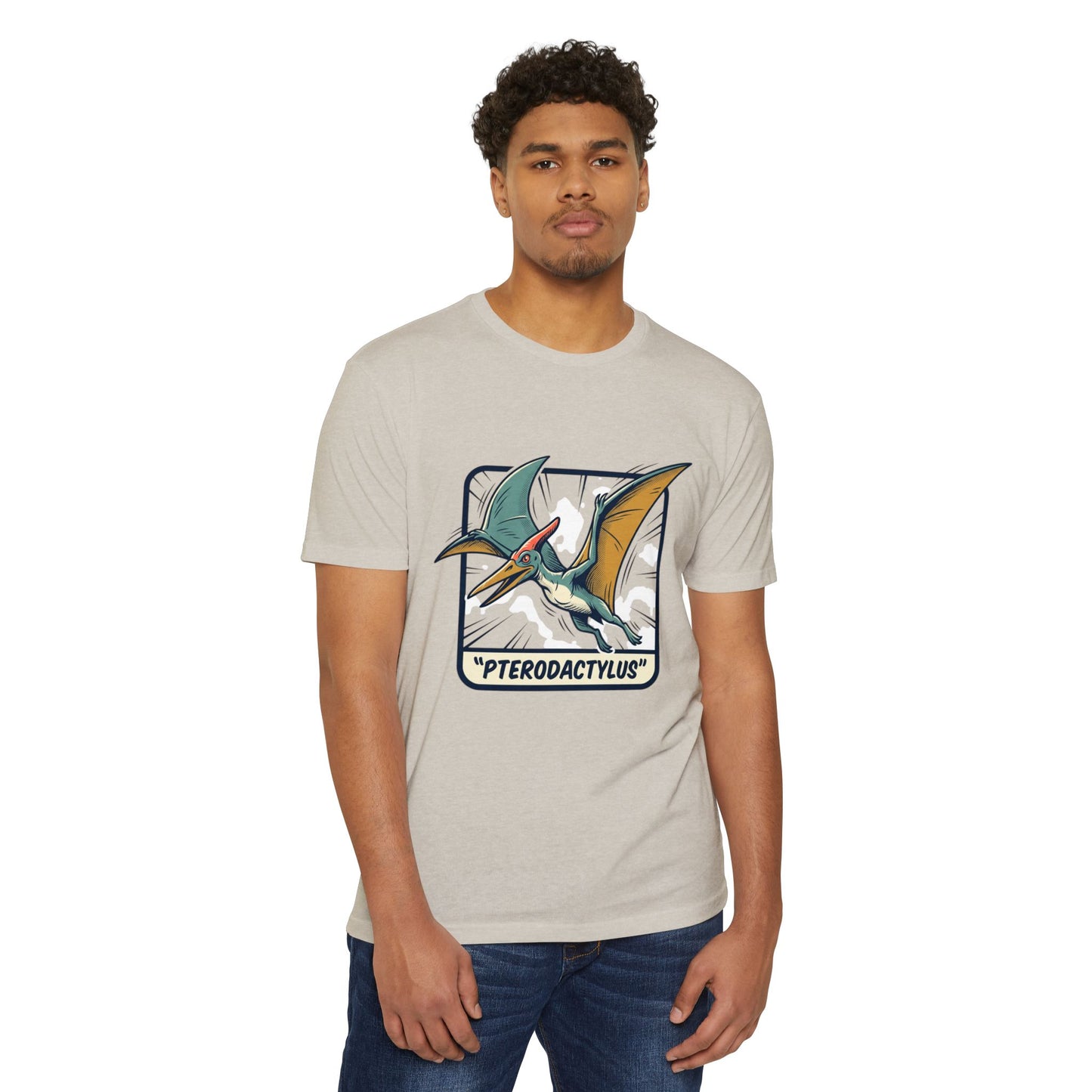 Vintage Pterodactylus Dino T-Shirt — Retro Dinosaur Graphic Tee