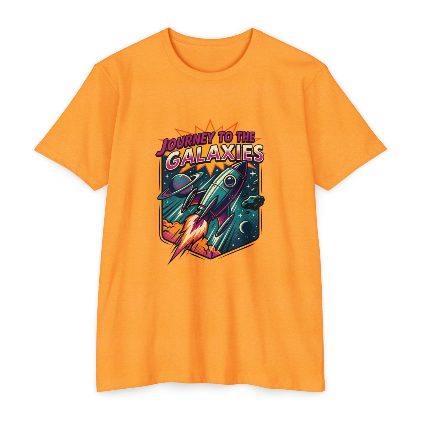 Journey to the Galaxies T-Shirt — Retro Rocket Space Tee