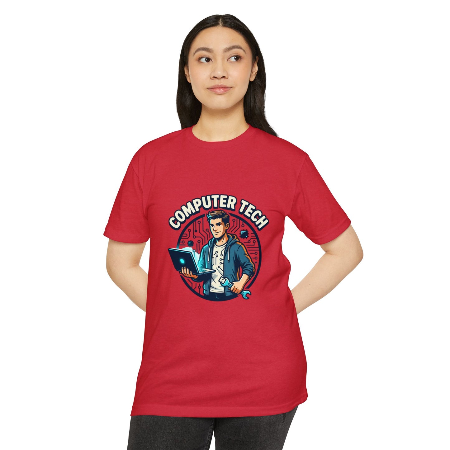 Computer Tech T-Shirt — Retro IT Technician Graphic Tee