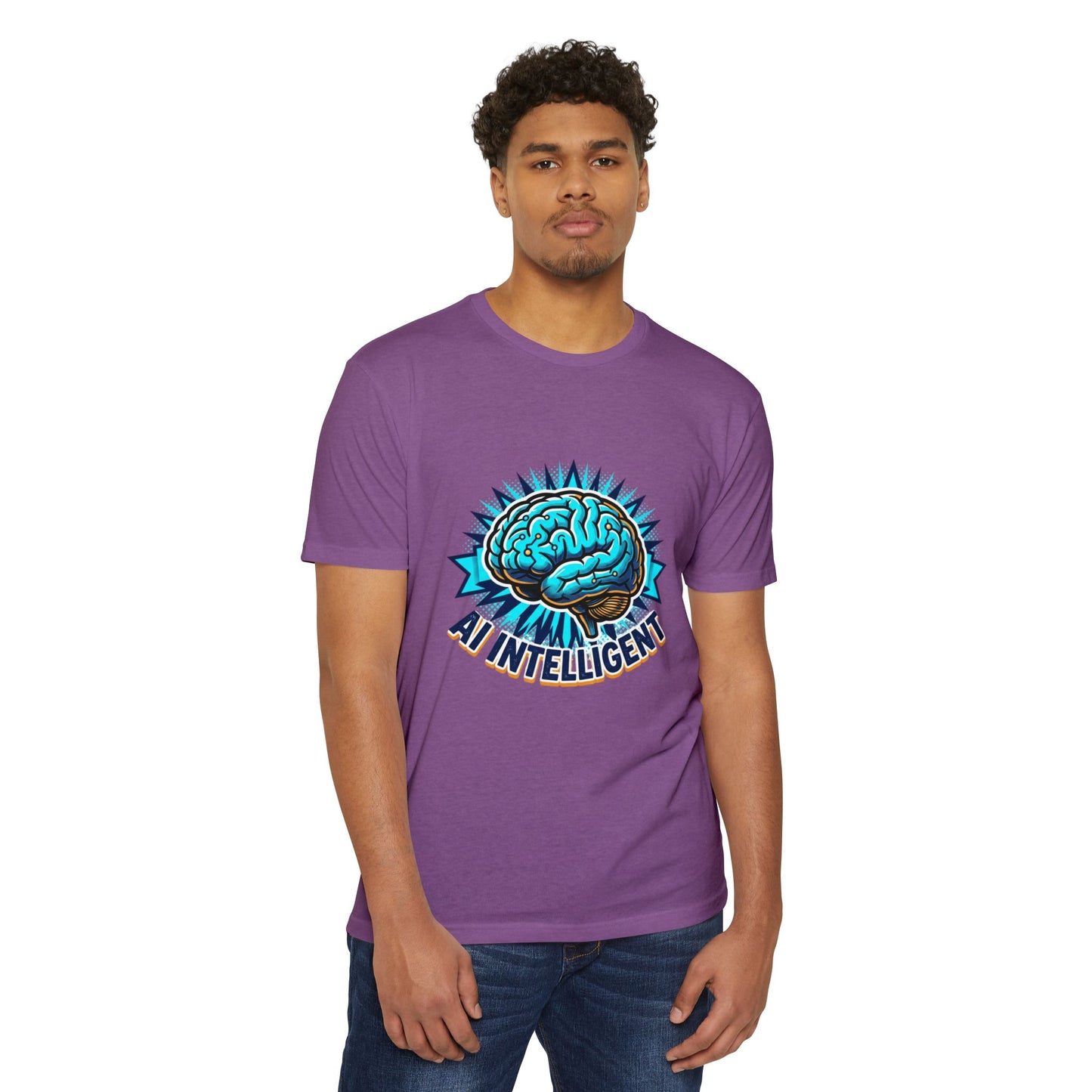 AI Intelligent Brain Graphic T-Shirt — Futuristic Tech Design for AI Enthusiasts