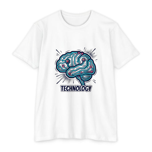 Tech Circuit Brain T-Shirt — Technology Graphic Tee