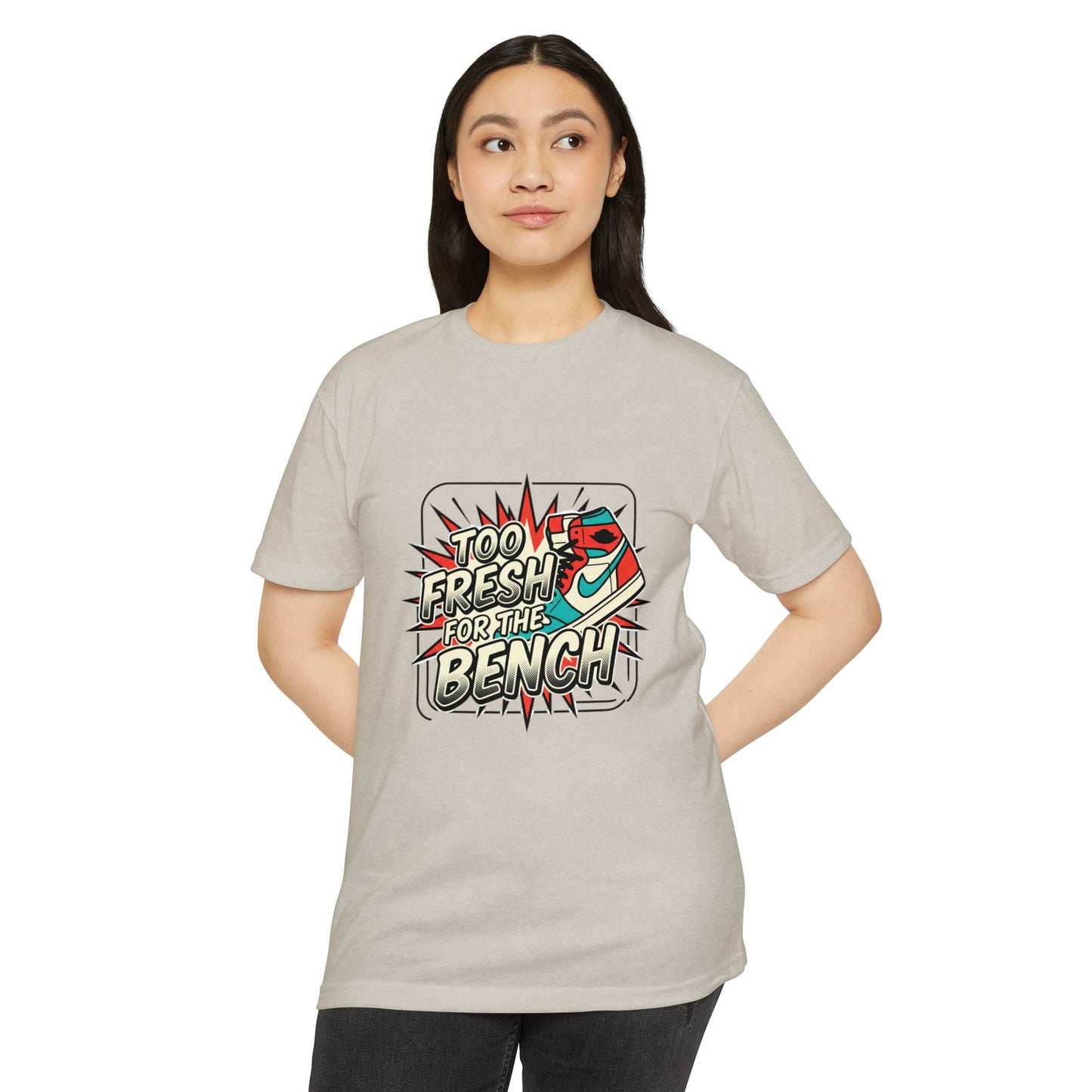 Too Fresh For The Bench Retro Sneaker T-Shirt