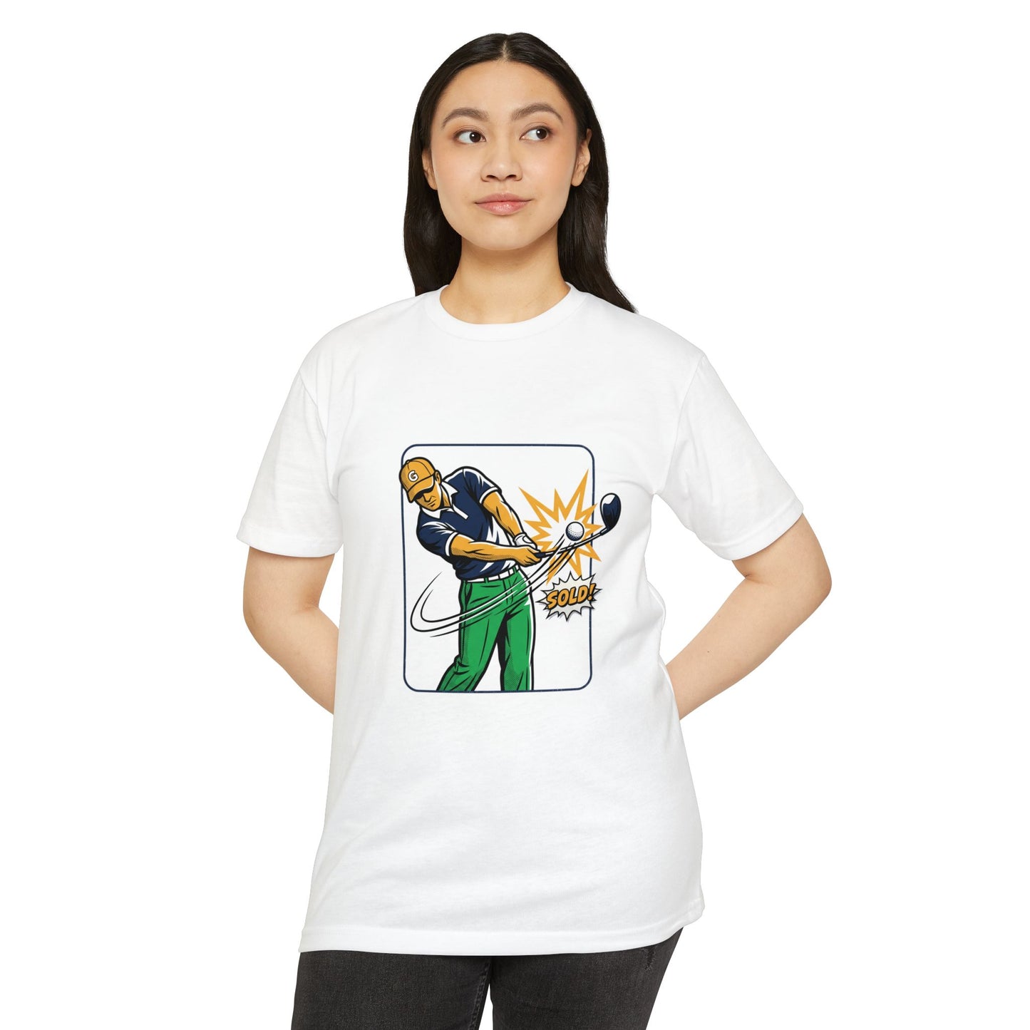 Solid Golfer Illustration Golf Swing T-Shirt
