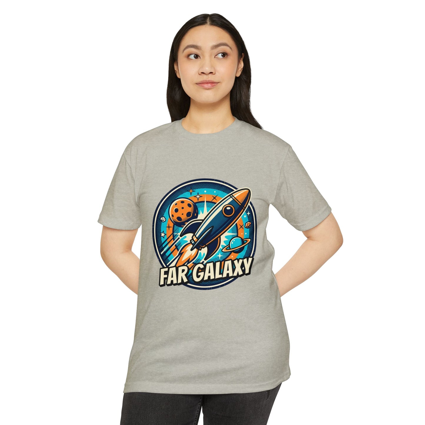 Retro Far Galaxy Rocket T-Shirt — Vintage Space Graphic Tee