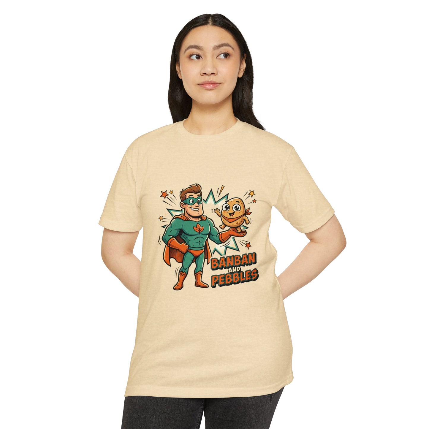 Banban and Pebbles Superhero Kids T-Shirt
