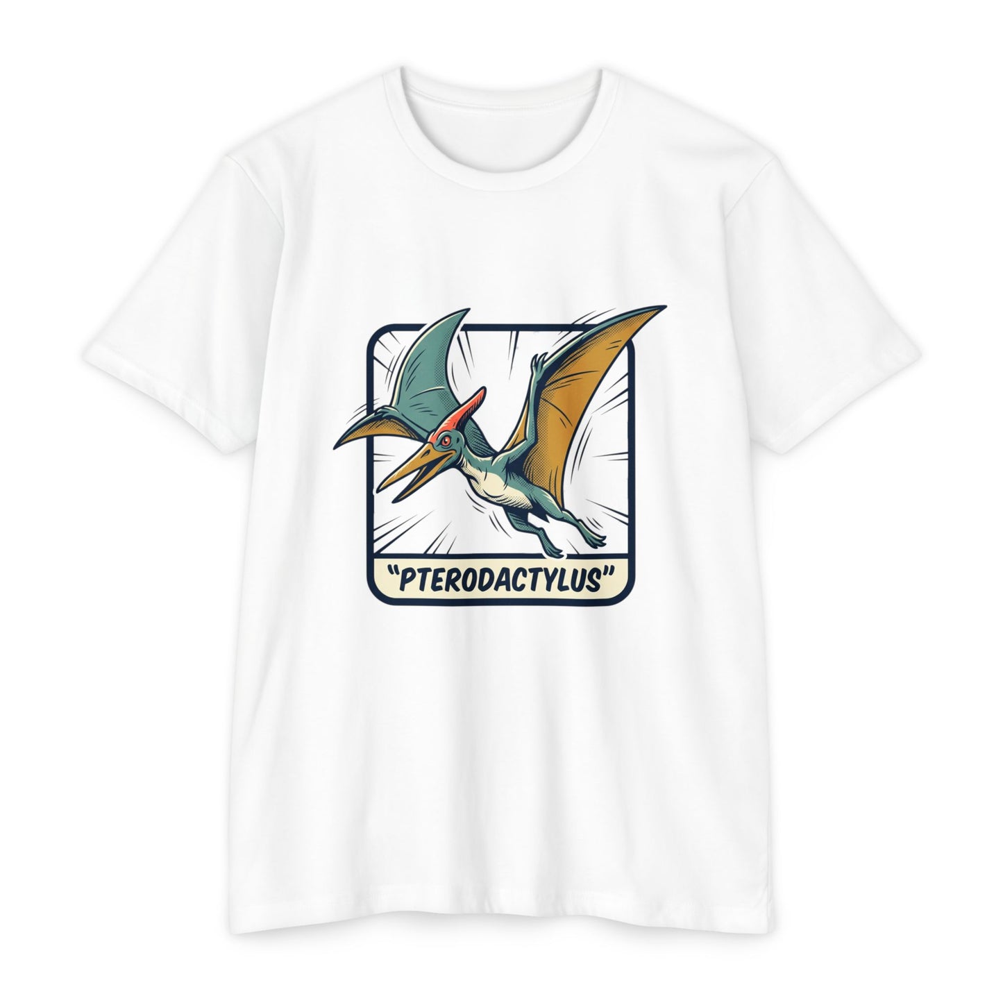 Vintage Pterodactylus Dino T-Shirt — Retro Dinosaur Graphic Tee