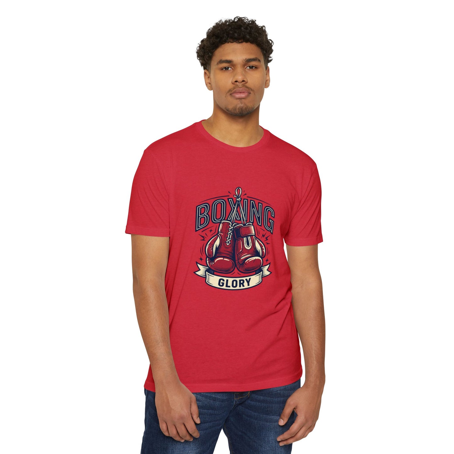 Boxing Glory T-Shirt – Vintage Red Gloves Graphic Tee