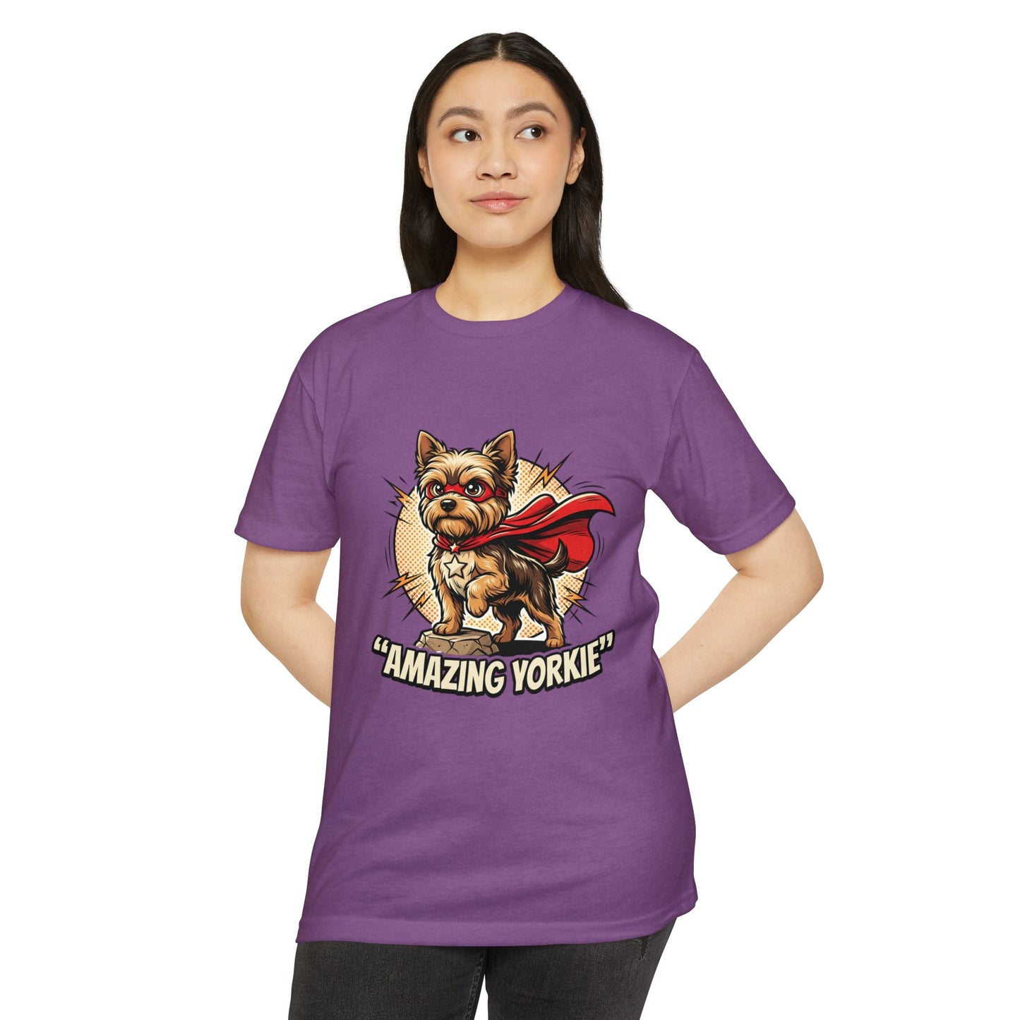 Yorkie Superhero T-Shirt — Cute Yorkshire Terrier Graphic Tee