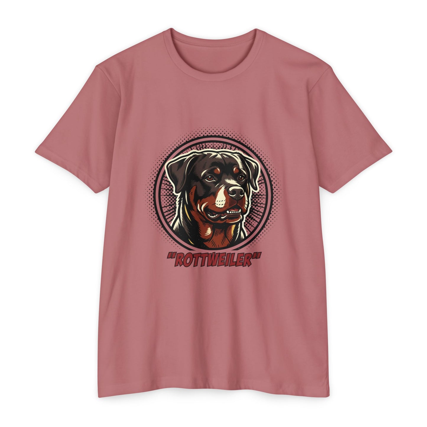 Rottweiler Vintage Portrait T-Shirt — Retro Dog Graphic Tee