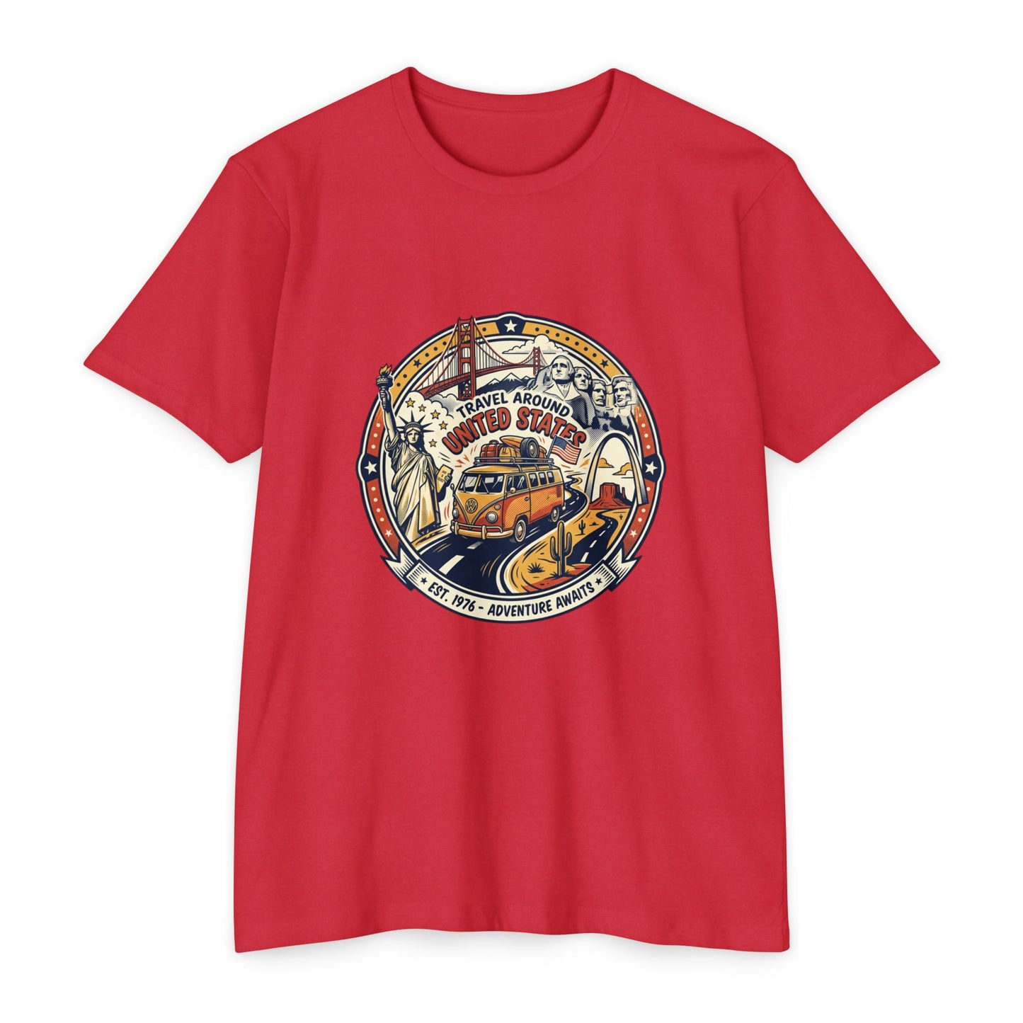 Vintage 'Travel Around the World' Road Trip T-Shirt