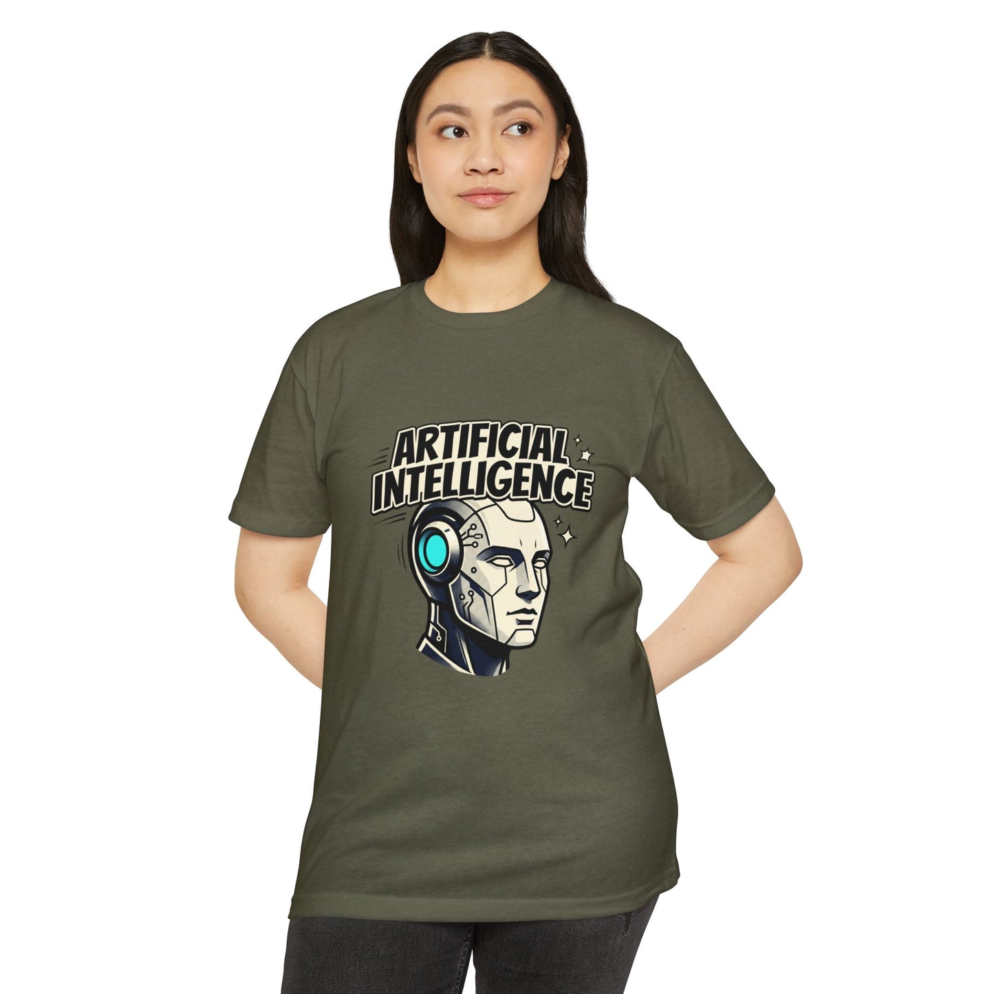 Artificial Intelligence Robot Tee — AI Head Graphic T-Shirt