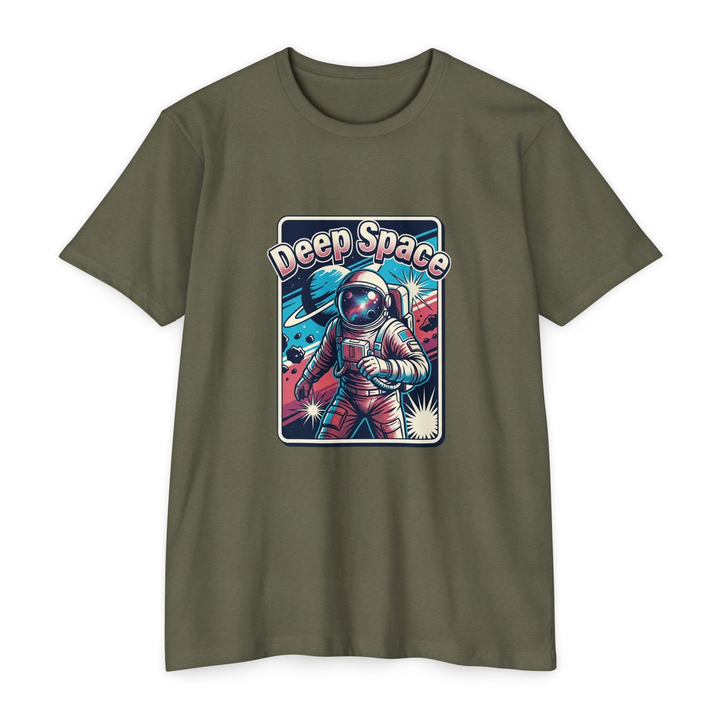 Deep Space Astronaut T-Shirt — Retro Space Exploration Tee