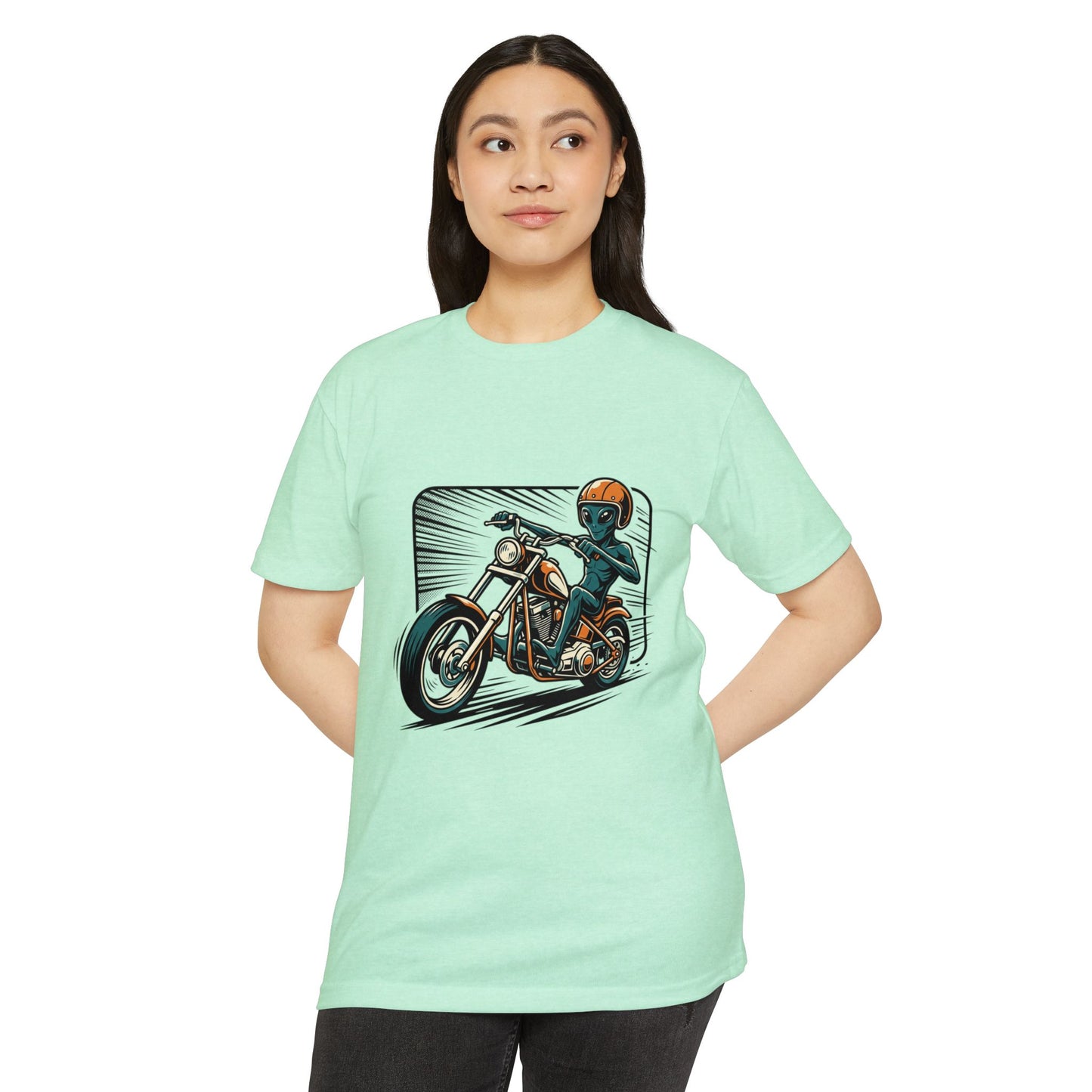 Motorcycle Rider Graphic T-Shirt — Retro Biker Design