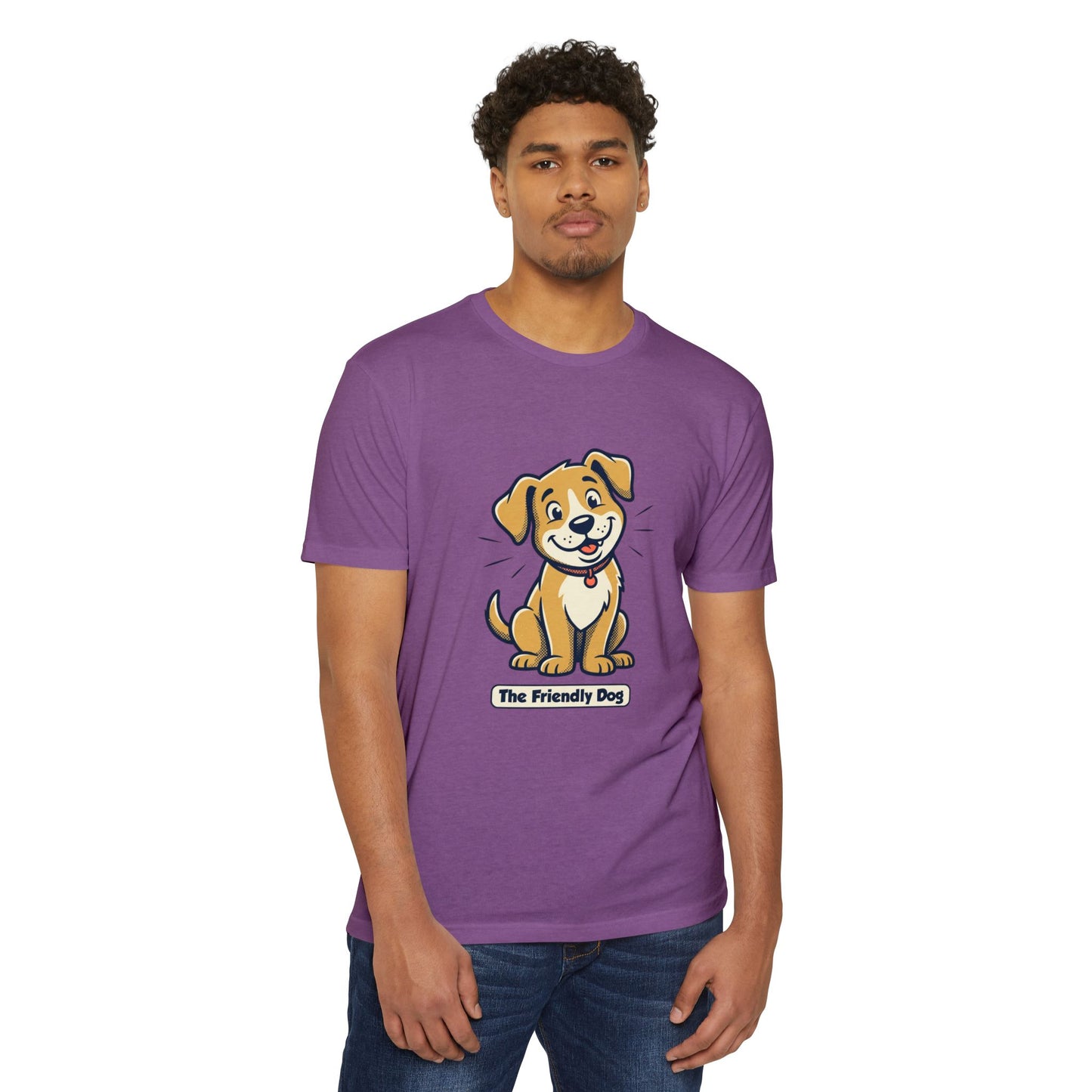 Friendly Dog T-Shirt – Cute Cartoon Puppy "The Friendly Dog" Tee