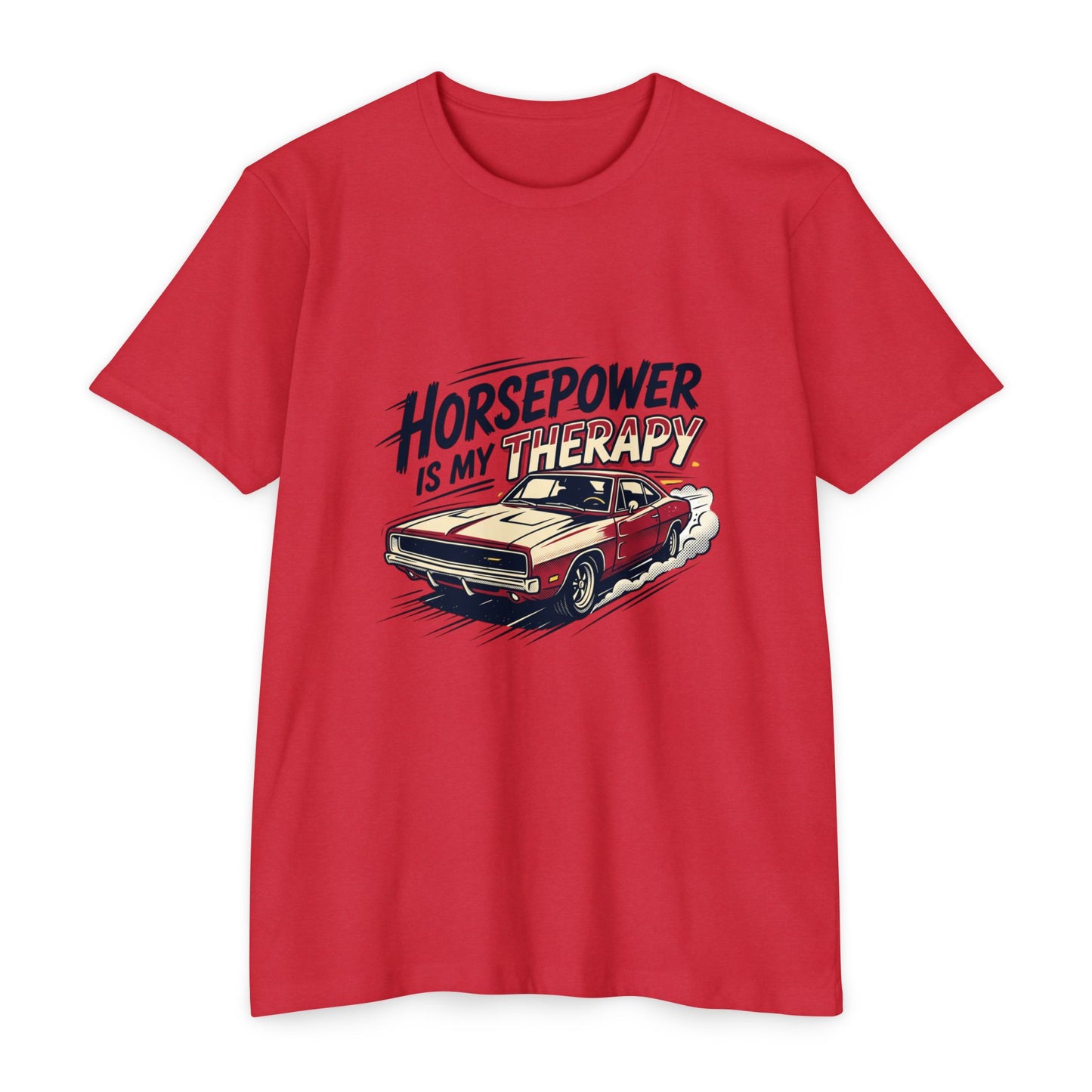 Horsepower Is My Therapy T-Shirt — Racing & Car Enthusiast Tee