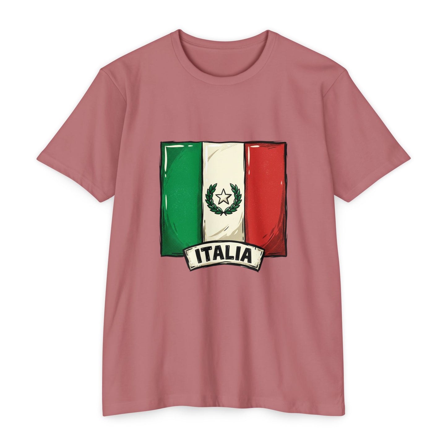 Italian Flag Vintage Crest T-Shirt — Italia Graphic Tee