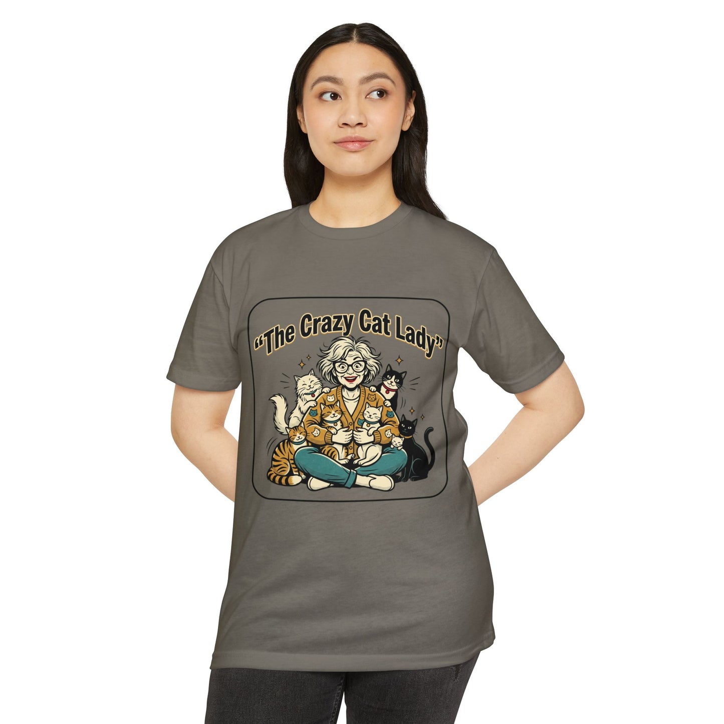 Crazy Cat Lady Retro Cat Mom T-Shirt