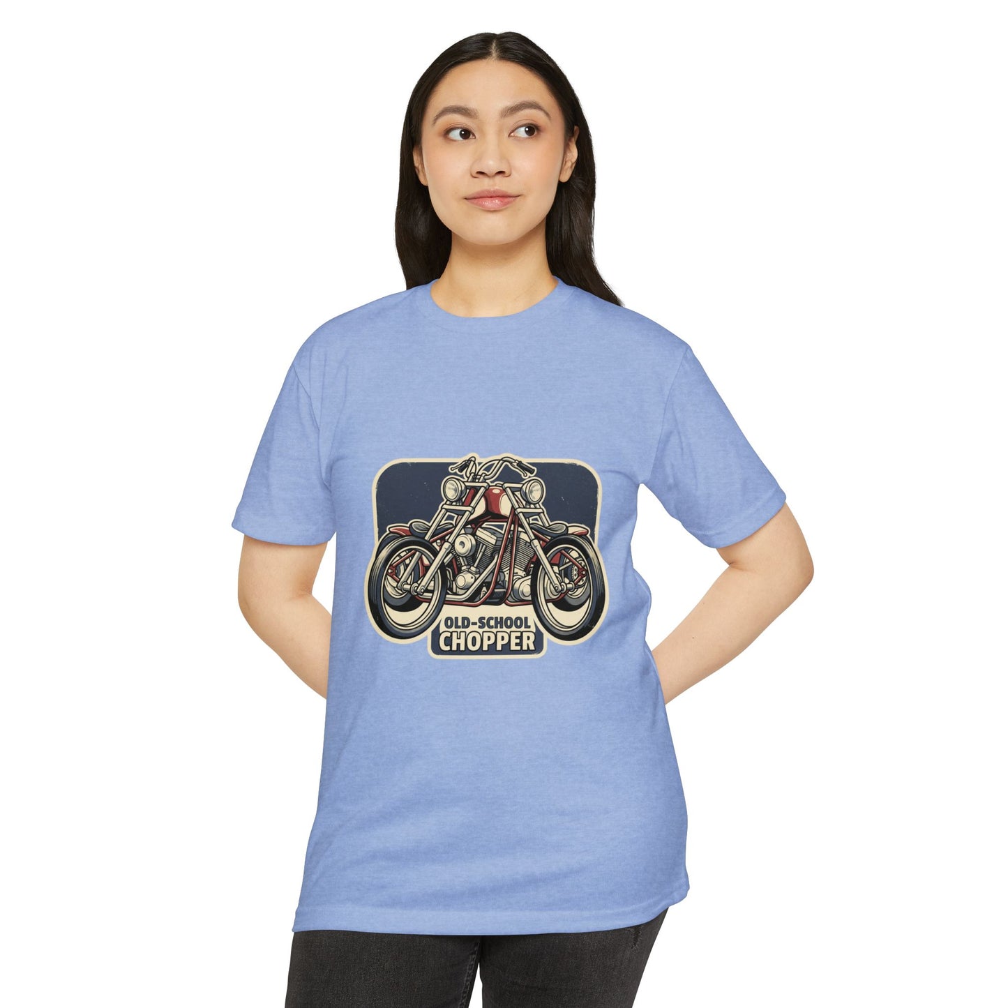 Old-School Chopper Motorcycle T-Shirt — Vintage Biker Tee