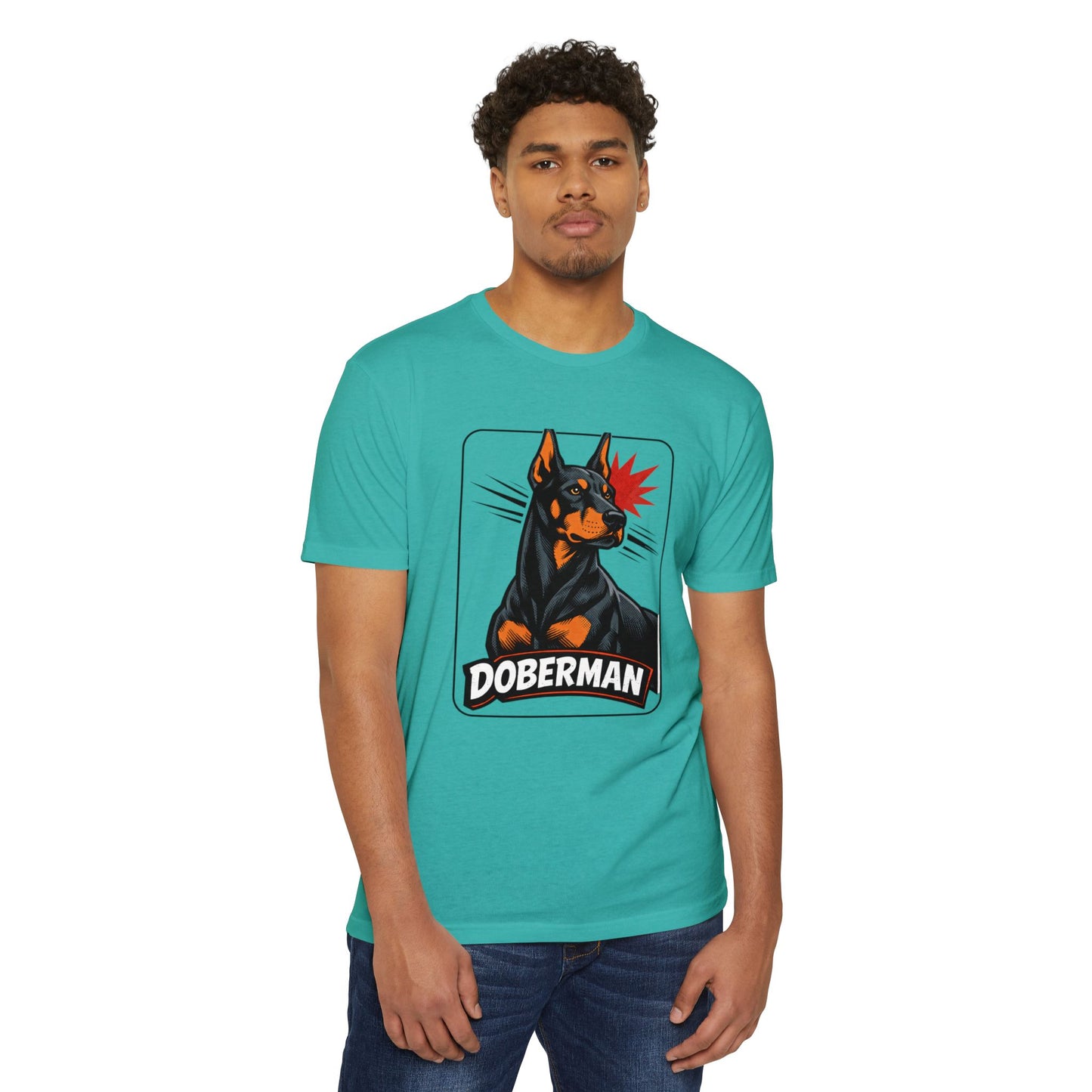 Doberman Graphic T-Shirt — Bold Vintage Canine Design