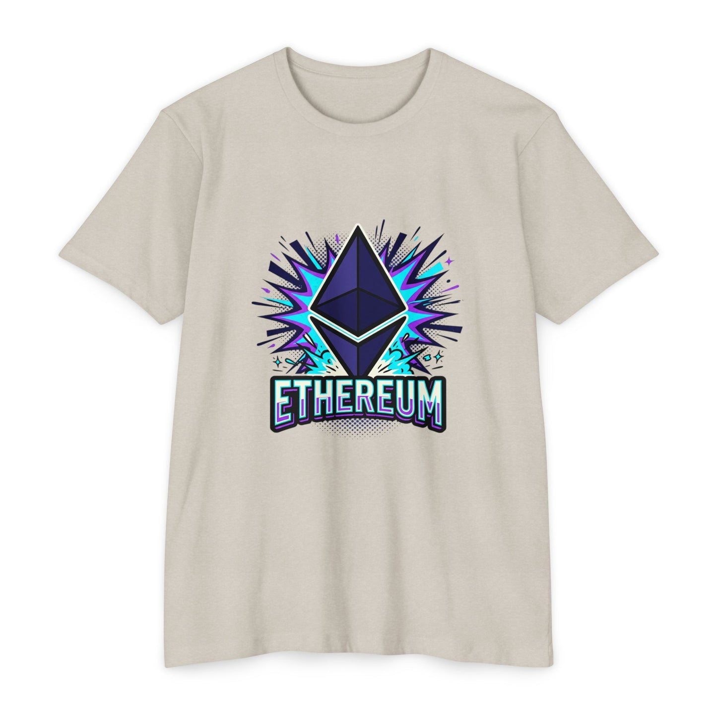 Ethereum Crypto Logo T-Shirt — Retro Neon Blockchain Tee