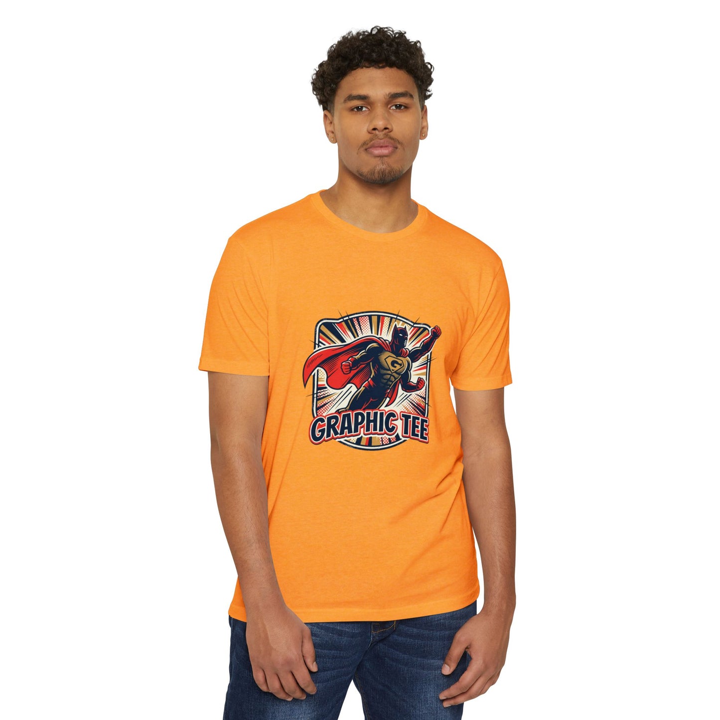 Retro Superhero Graphic Tee — Vintage Comic T-Shirt