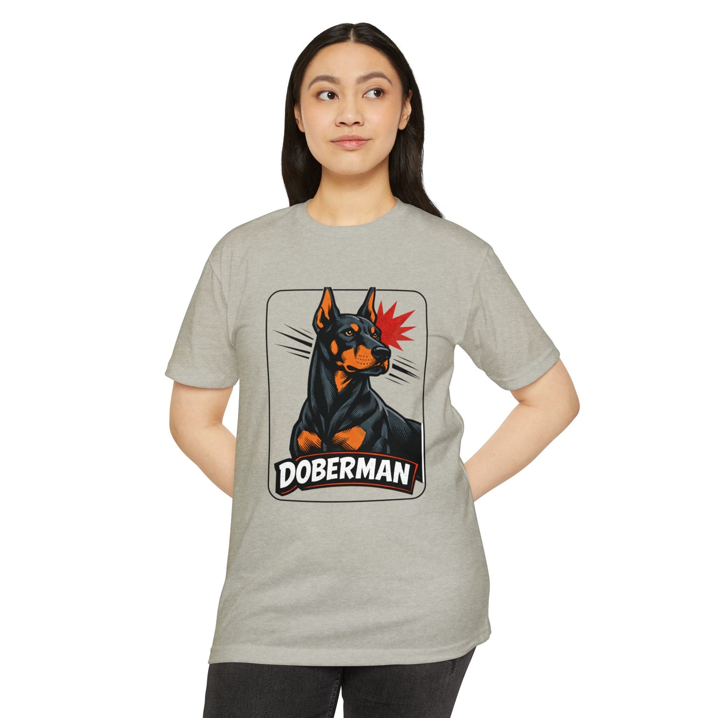 Doberman Graphic T-Shirt — Bold Vintage Canine Design