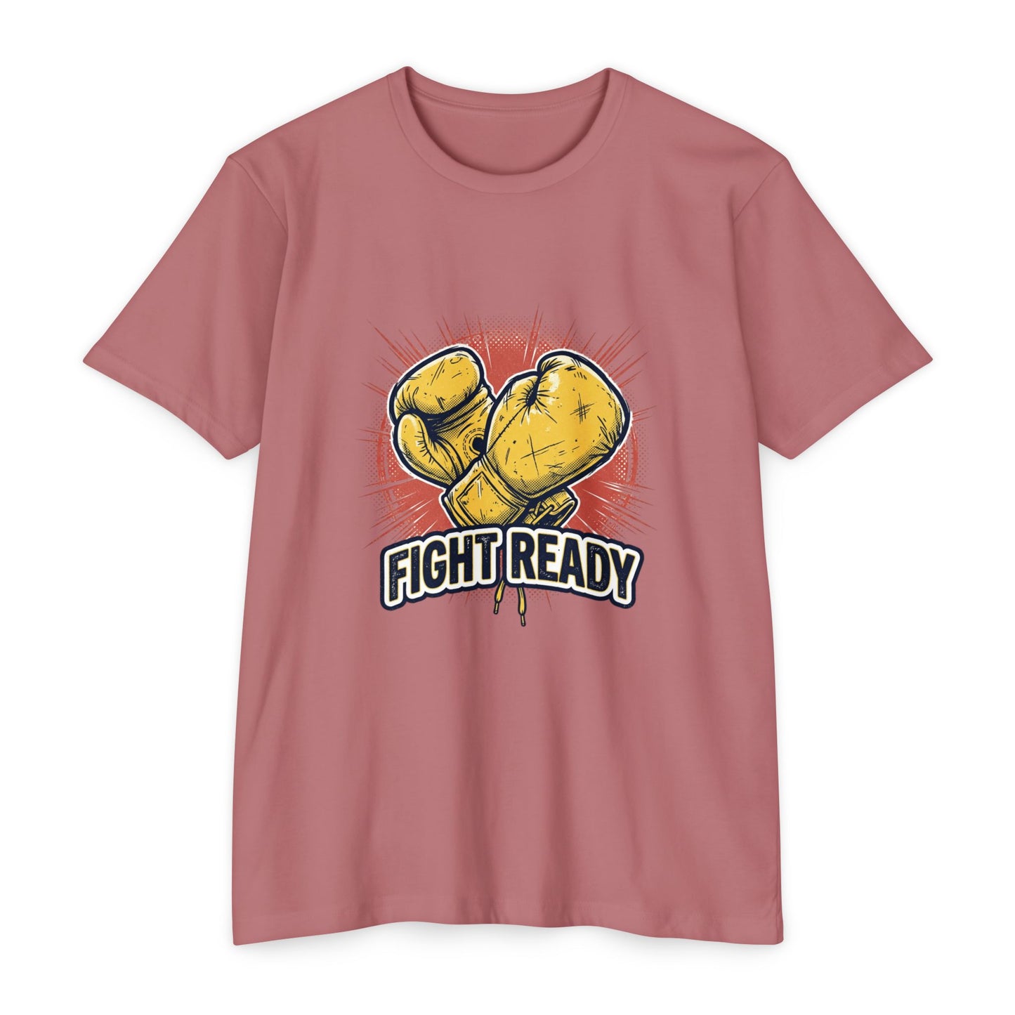 Fight Ready Boxing T-Shirt — Vintage Yellow Gloves Graphic Tee