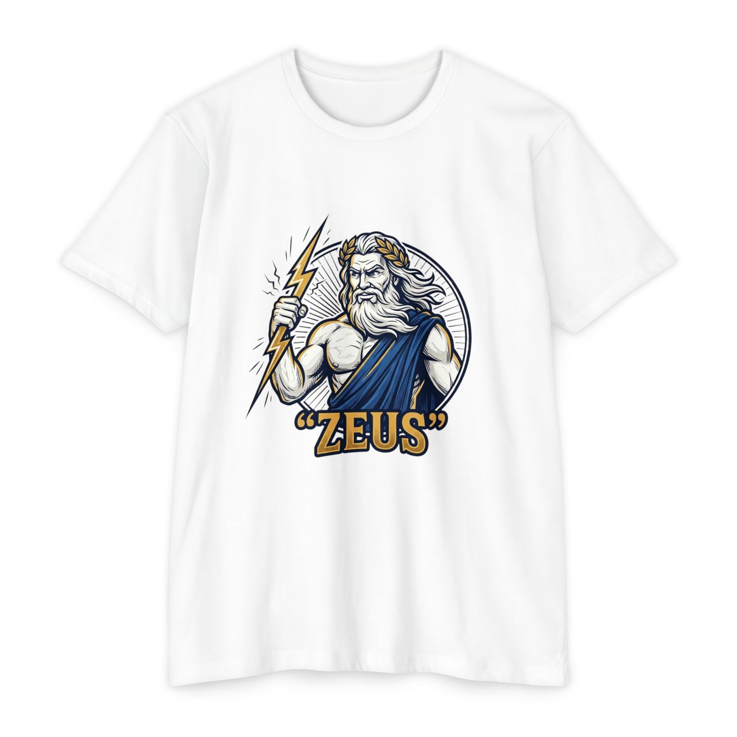 Zeus Lightning Graphic T‑Shirt — Mythology Greek God Tee